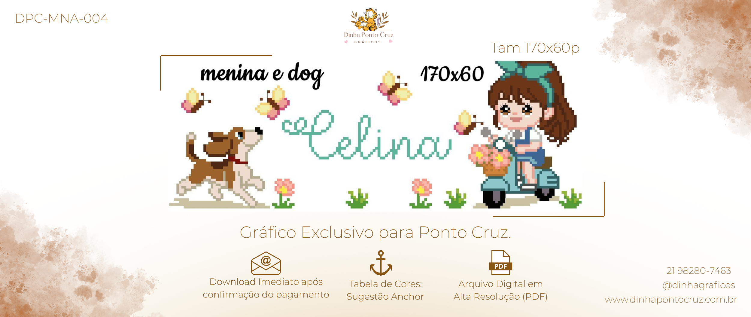 Gráfico - Menina e Cãozinho