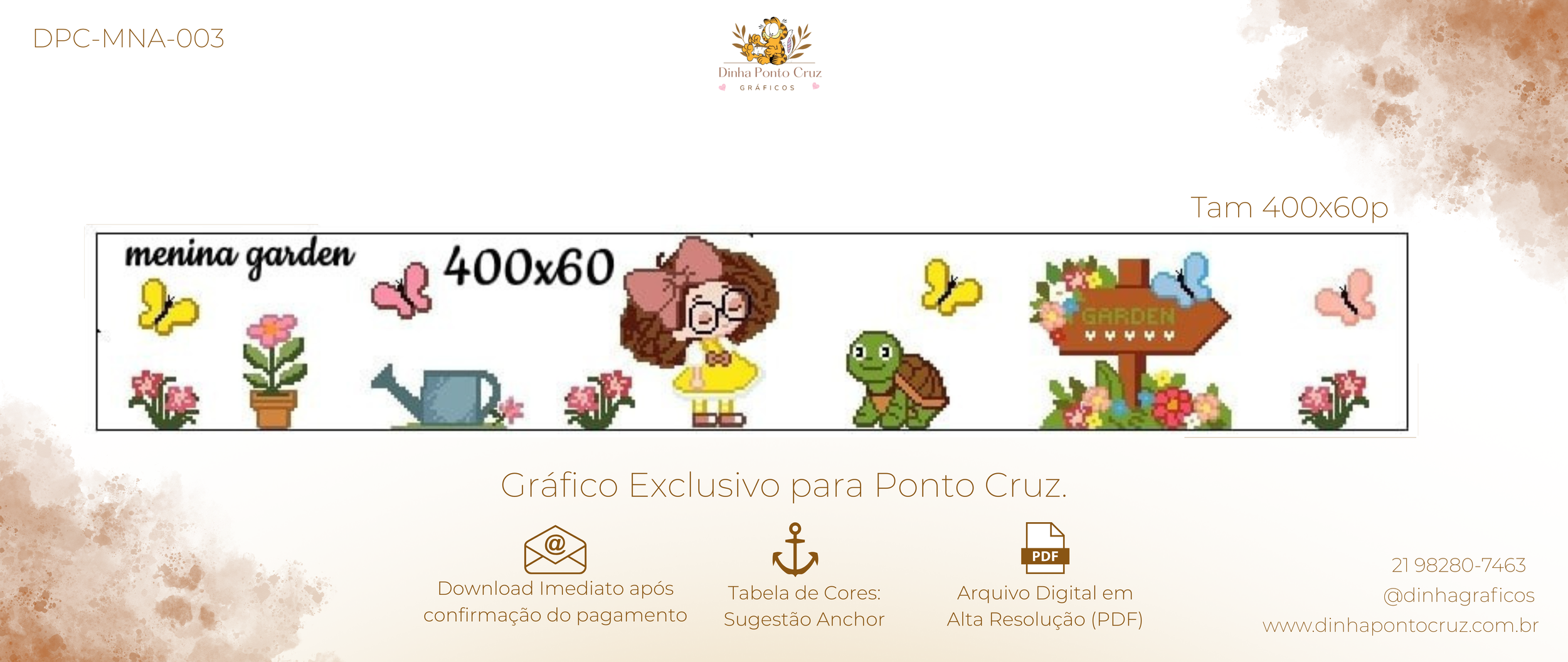 Gráfico - Menina Jardim (banho)