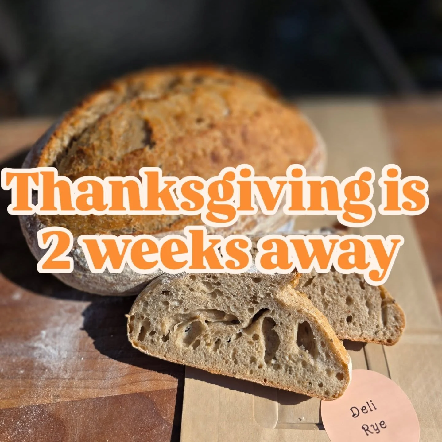 Thanksgiving is only 2 weeks away (where did the year go!) Get your bread and sweet treat orders in before its to late. 

Link to Thanksgiving preorder in bio 

#Thanksgiving #sourdough
 #risingtotheoccasionbakery