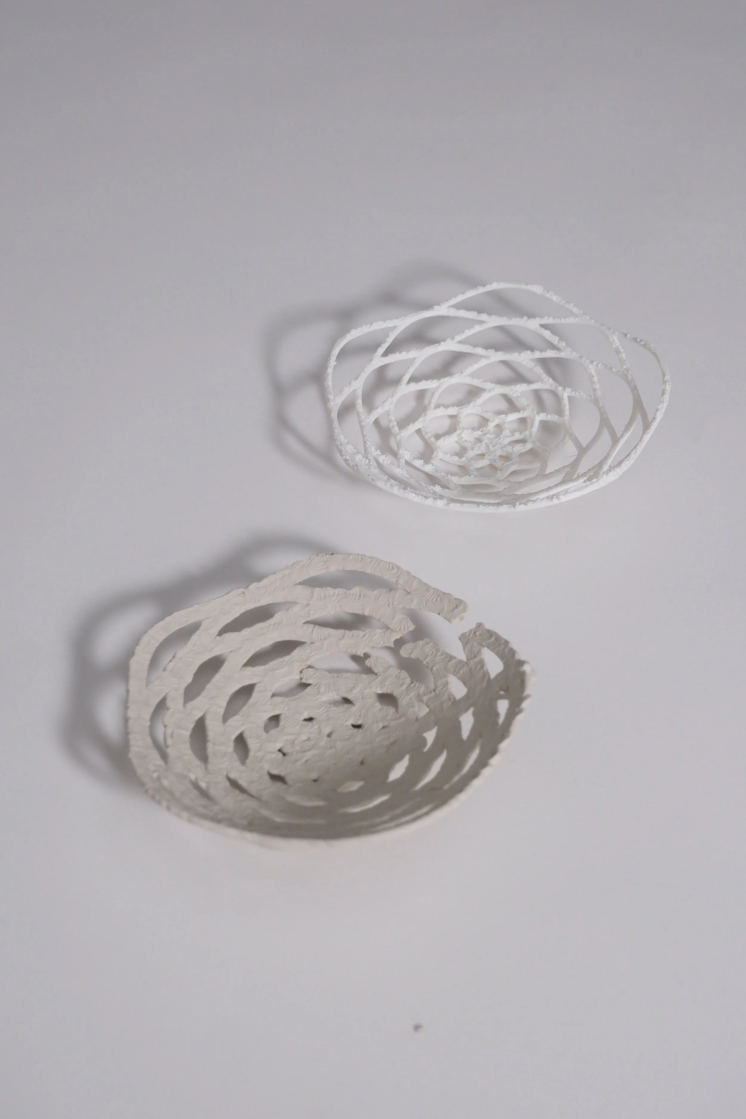 Design 1, Actual (Clay) vs. Ideal (PLA)