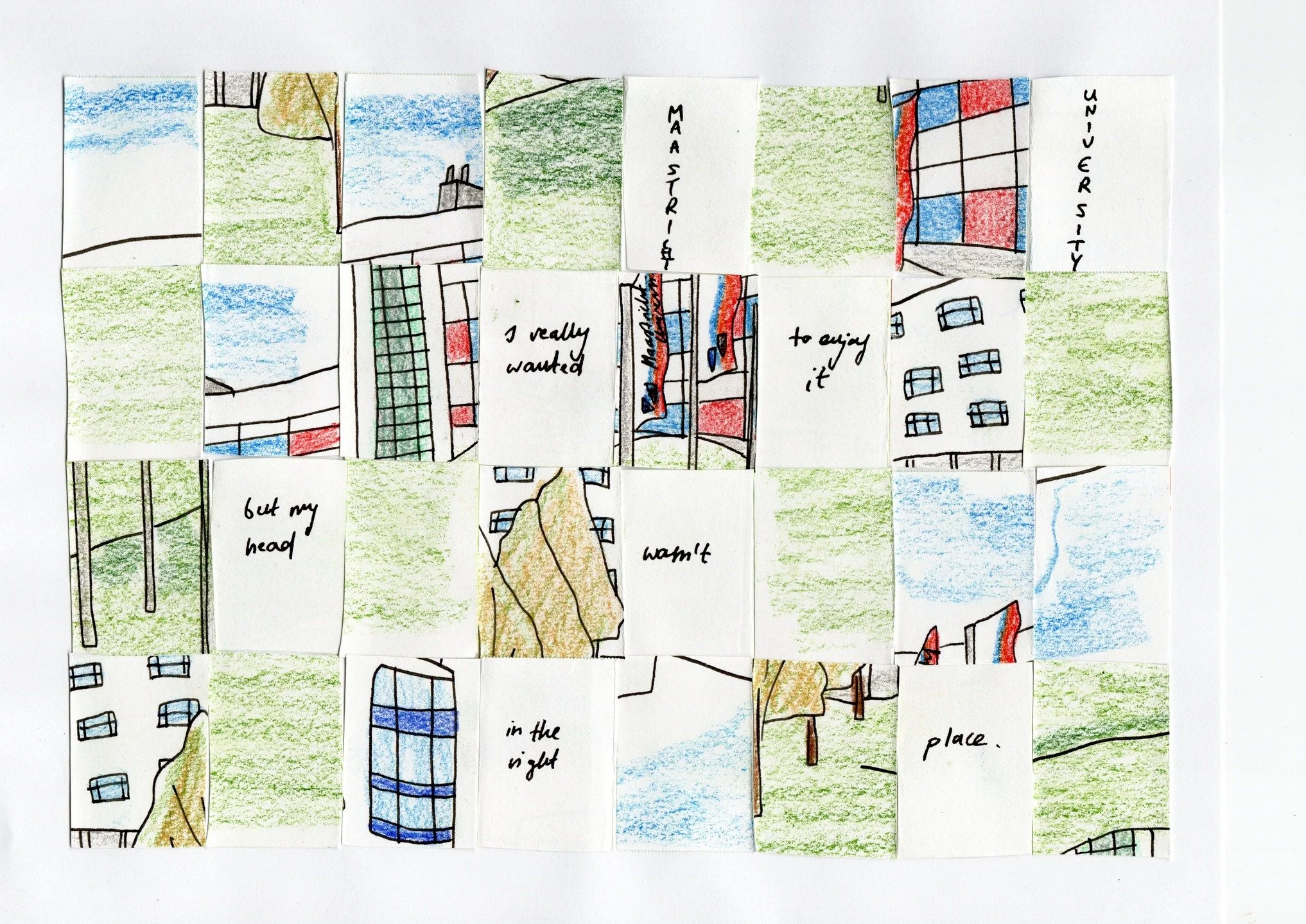 Exercise inspired by @fionnmccabe and @crucialcomix: Fragments of a Whole. I'll be definitely using this technique in my memoir.