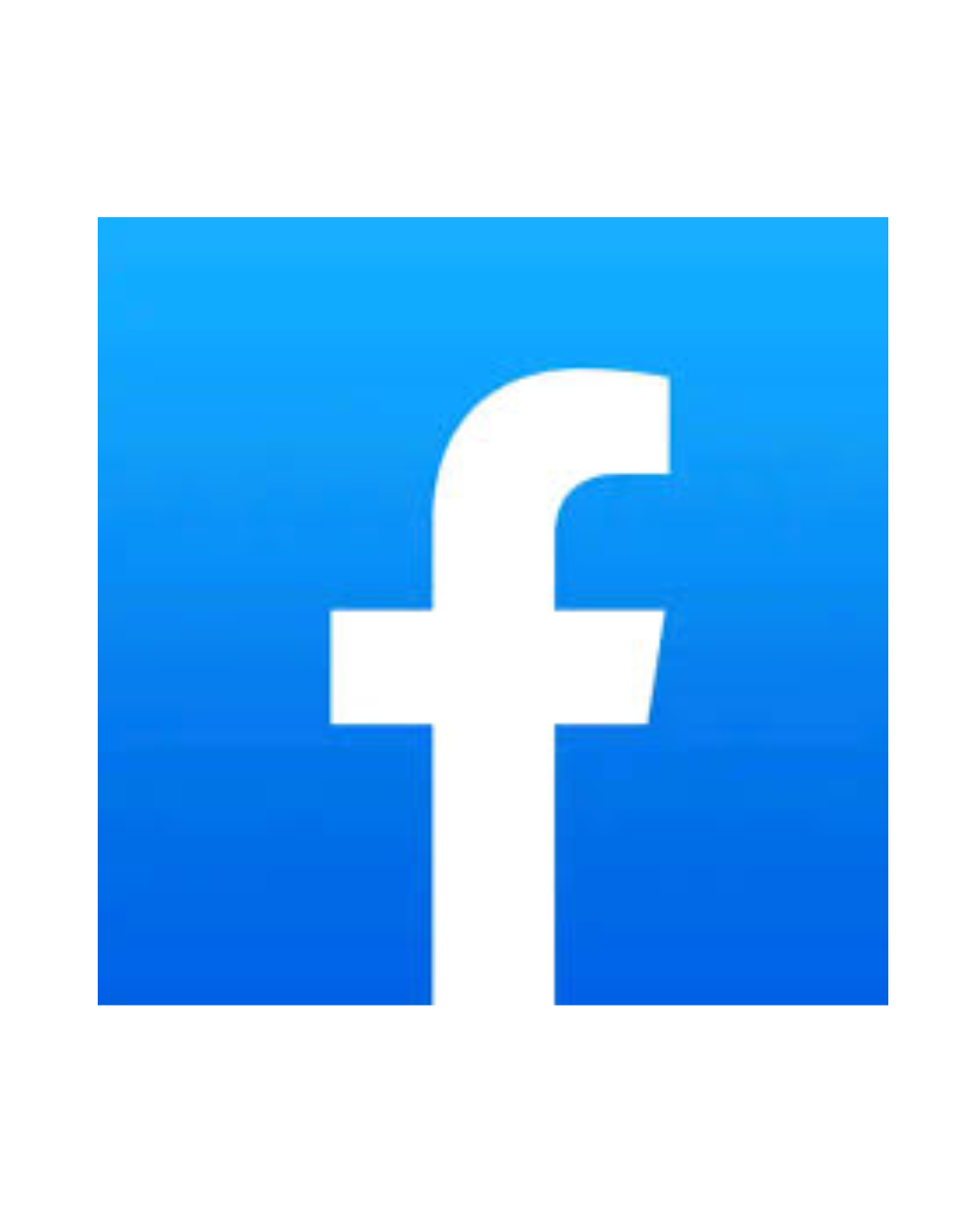 Facebook logo with a blue square background and a white lowercase 'f' in the center.