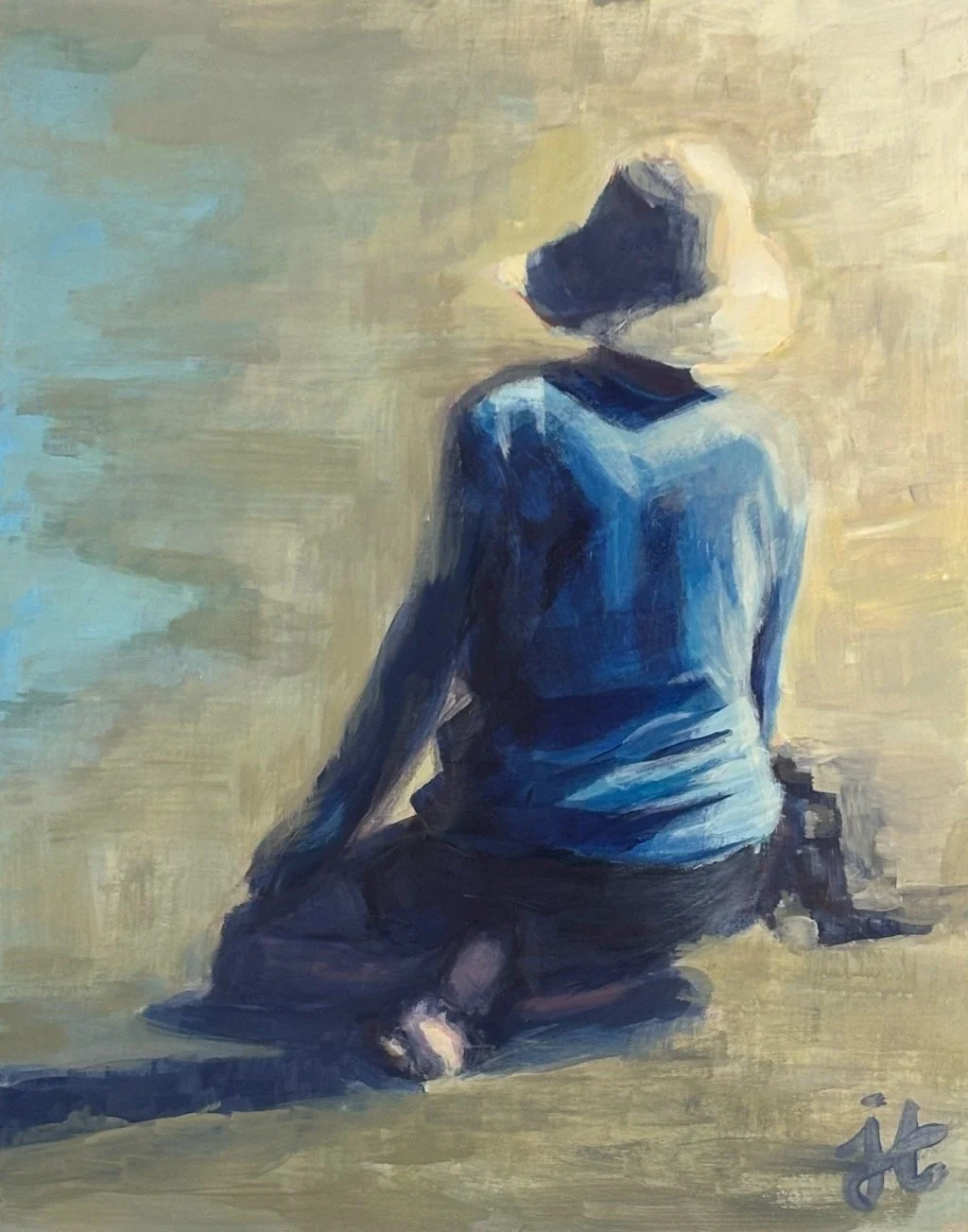 Seated in the Sand