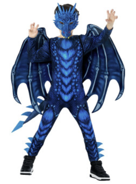 Mystical Blue Dragon Kids Costume (Small)