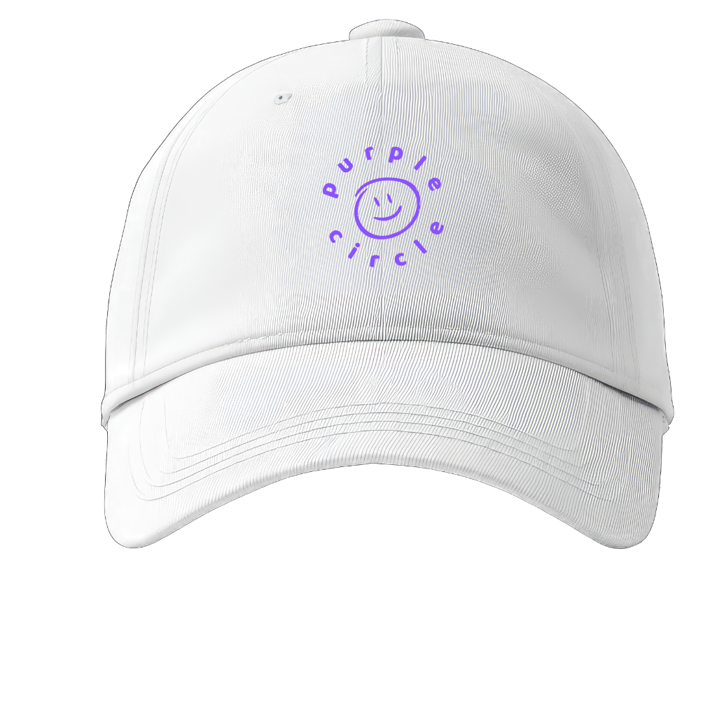 White Purple Circle Cap (Coming soon)
