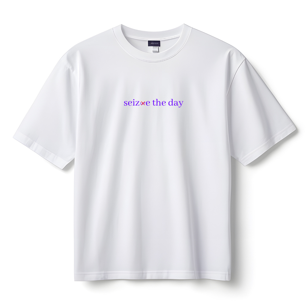 Drop Shoulder White T Shirt