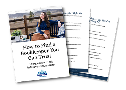 Small mockup image of free guide "How to find a bookkeeper you can trust. The questions to ask before you hire, and after"
