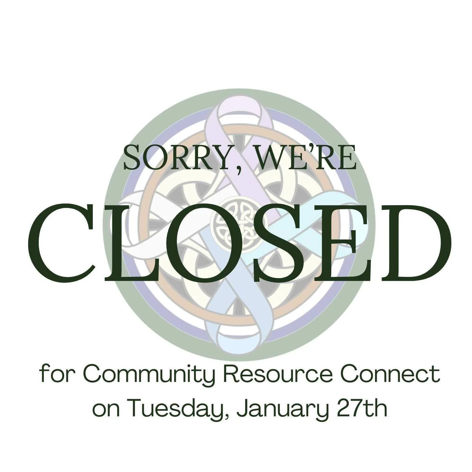 Haven House offices will be closed today, Tuesday, January 27th.

If you're looking for resources, come to SPARC and see us at the Community Resource Connect between 11-3!

If you're looking for immediate assistance with anything domestic violence re