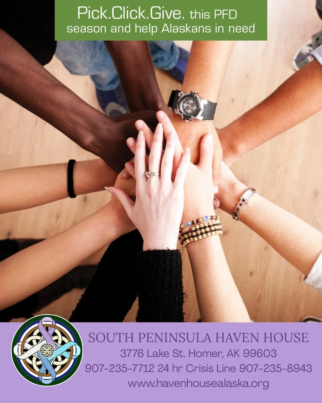 Just TWO MORE WEEKS to file for your PFD!

Don't forget to pick.click.give. and donate to Haven House!