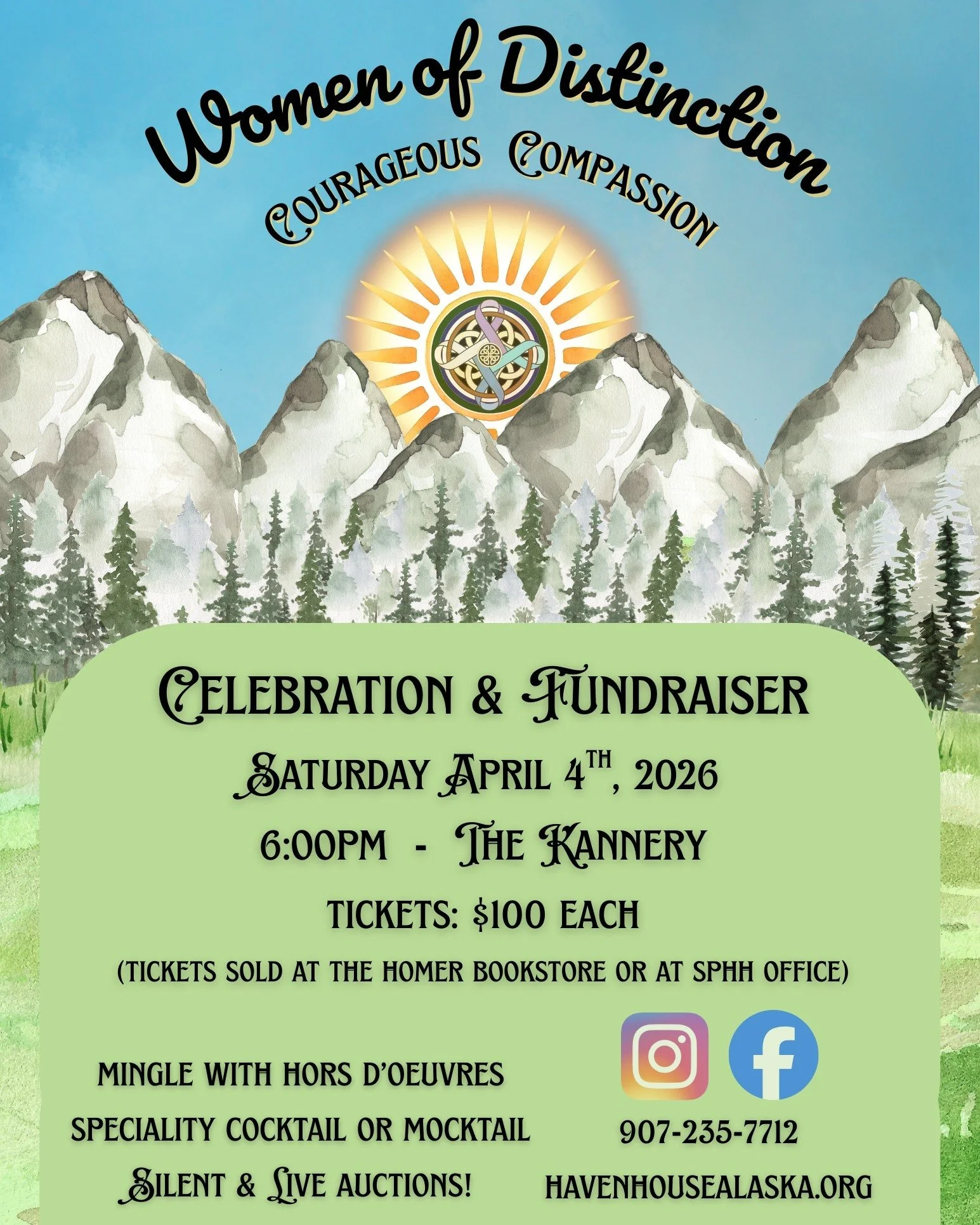 **There's still time to get your ticket!**

Come join us in congratulating this year's honorees at our Women of Distinction event on Saturday, April 4th, at @thekannery. Tickets on sale now at @homerbookstore and at the front desk at the Haven House 