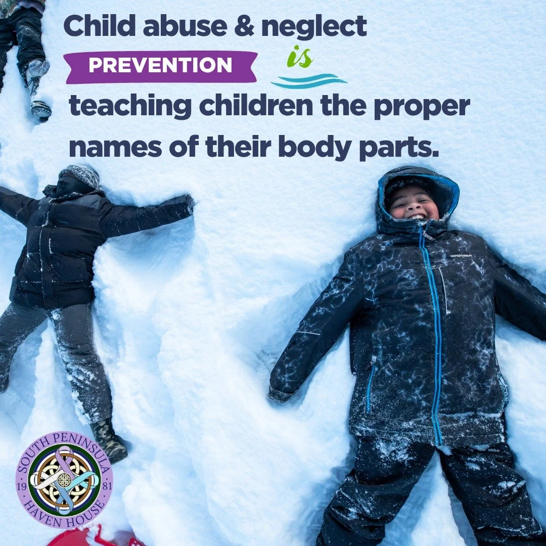 💙 It&rsquo;s Child Abuse Prevention Month! 💙 

One powerful way to keep kids safe is by teaching them the proper names for body parts. When kids learn accurate terms, they feel more comfortable talking about their bodies, setting boundaries, and as