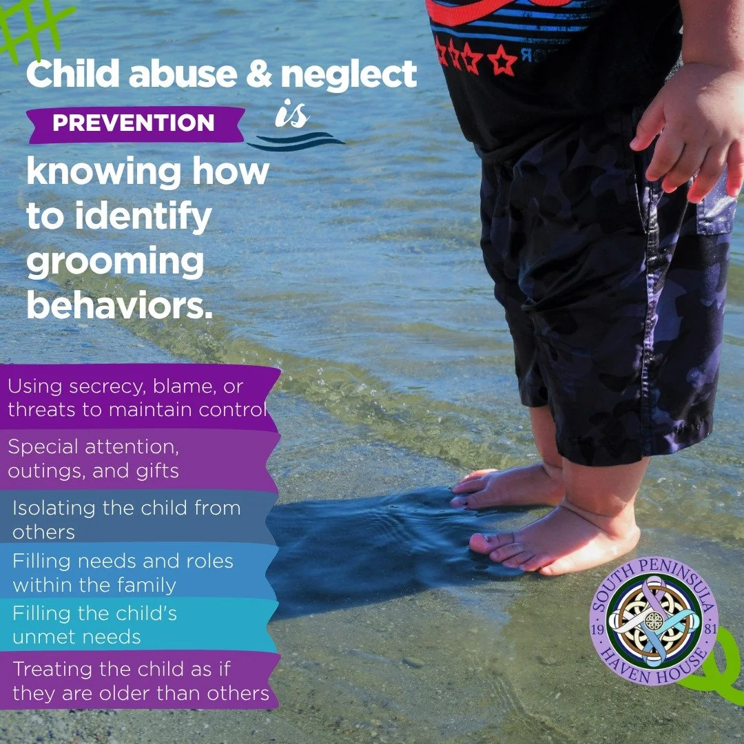 🔵 Know the Signs of Sexual Grooming 🔵 This Child Abuse Prevention Month, take time to learn how abusers groom children and families. They often build trust by appearing helpful&mdash;offering special outings and gifts, or communicating privately wi
