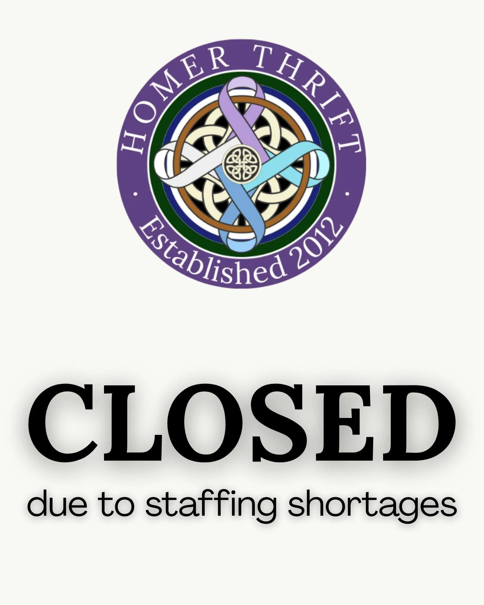 We apologize for the inconvenience, but we will be closed this morning due to staffing shortages. We will update when we're able to open. Thanks for your patience!