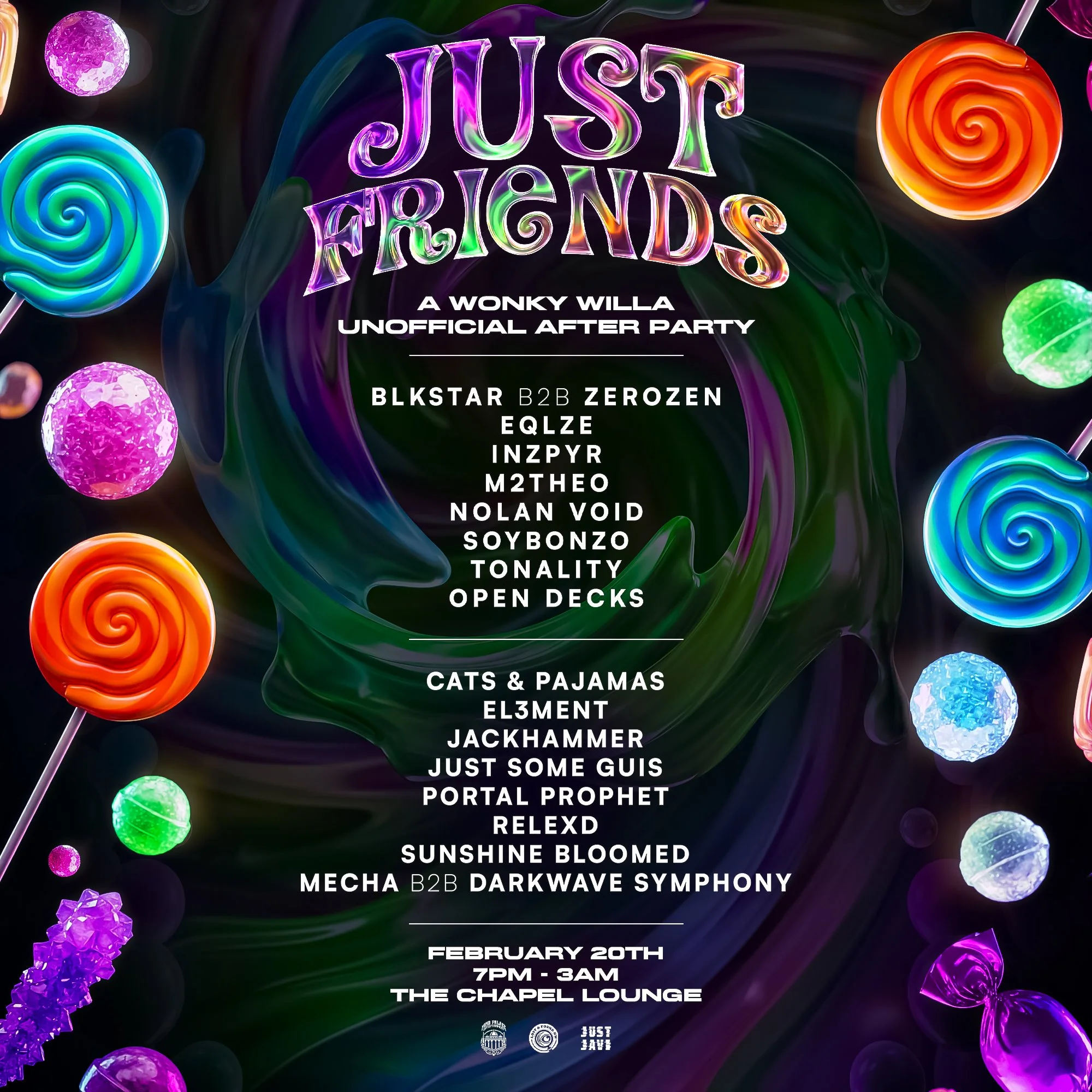 JUST FRIENDS: A WONKY WILLA UNOFFICIAL AFTER PARTY