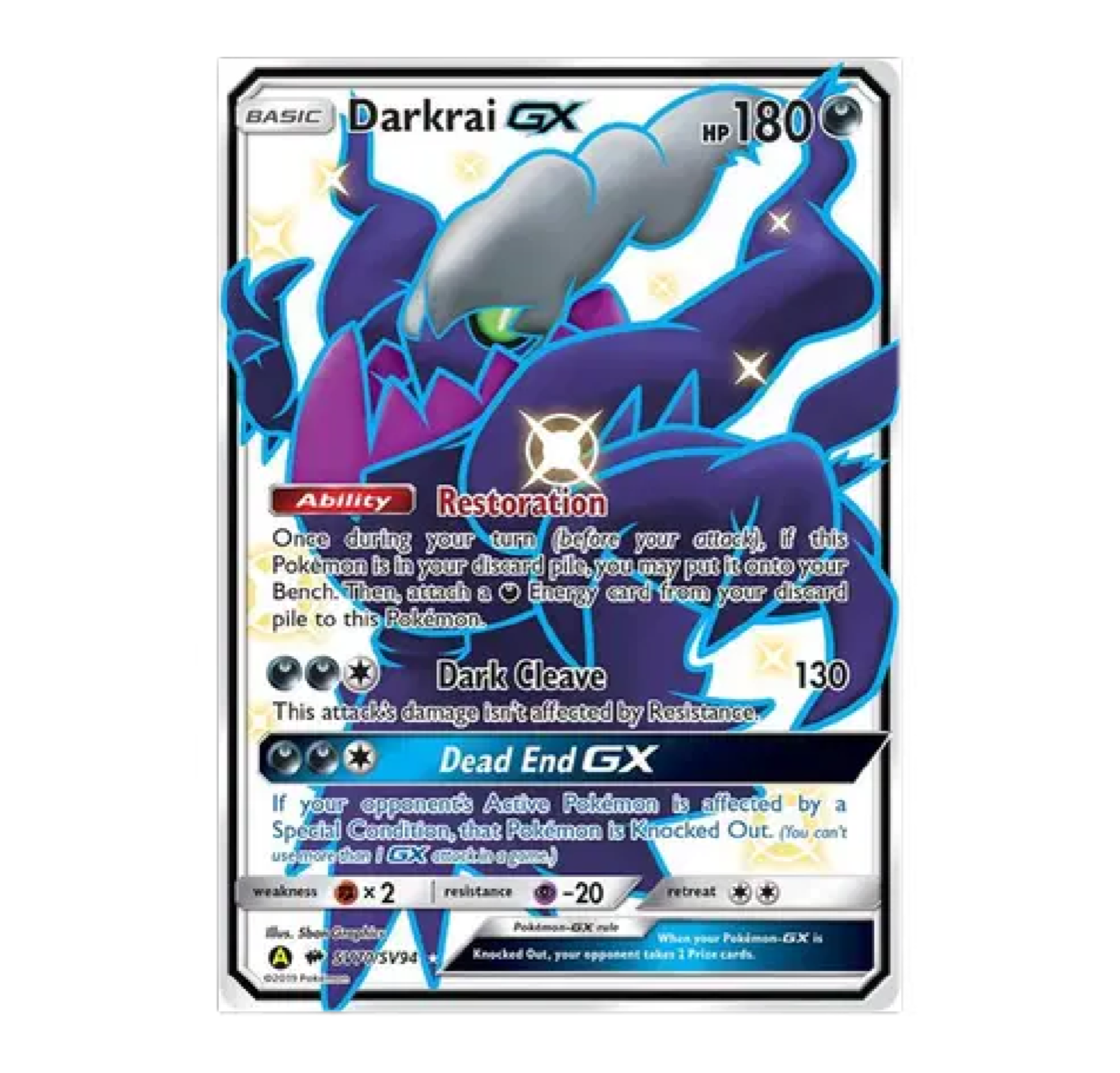 Darkrai GX (SV70/SV94)- Hidden Fates: Shiny Vault