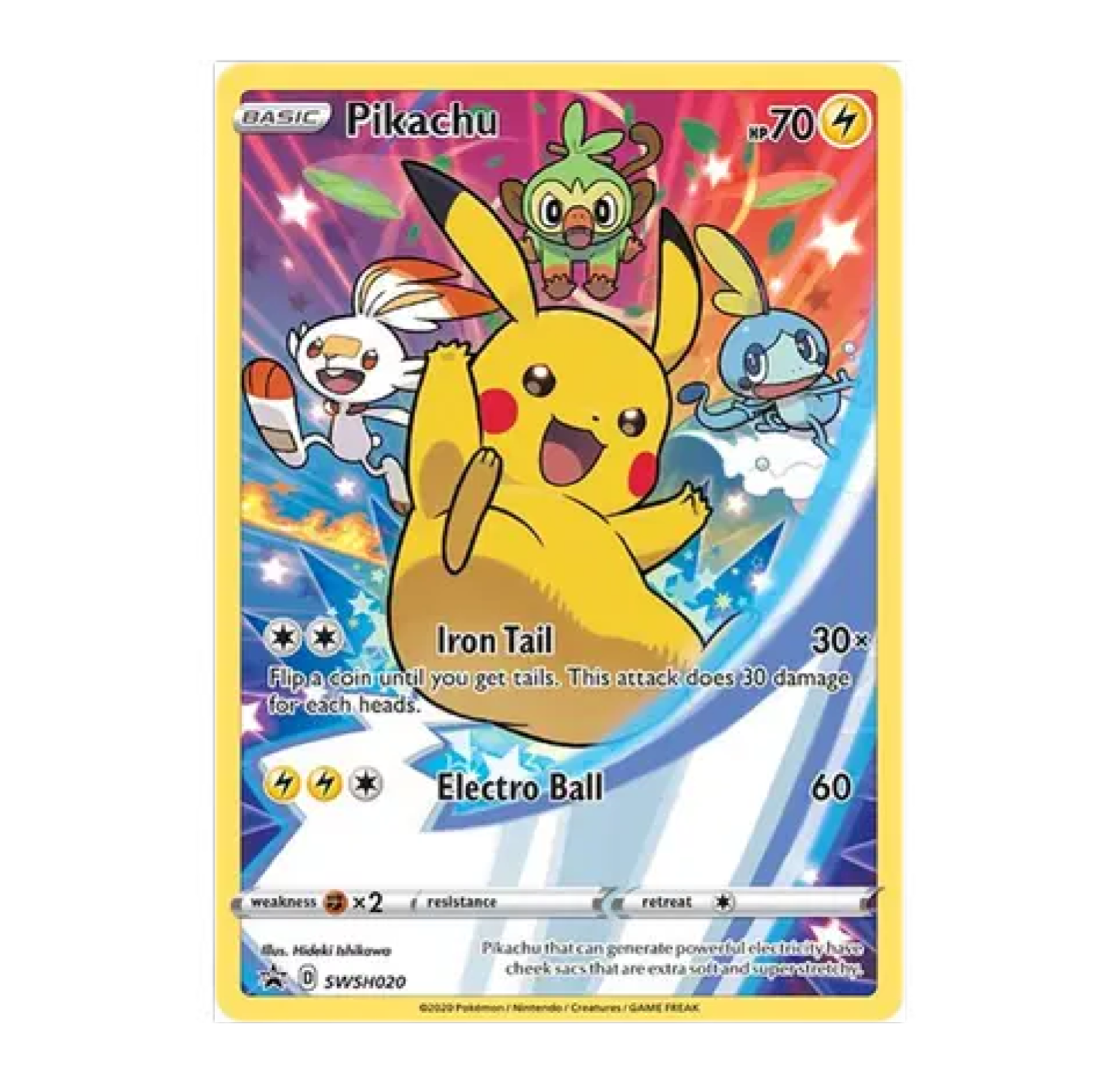 Pikachu (SWSH020)-Sword & Shield