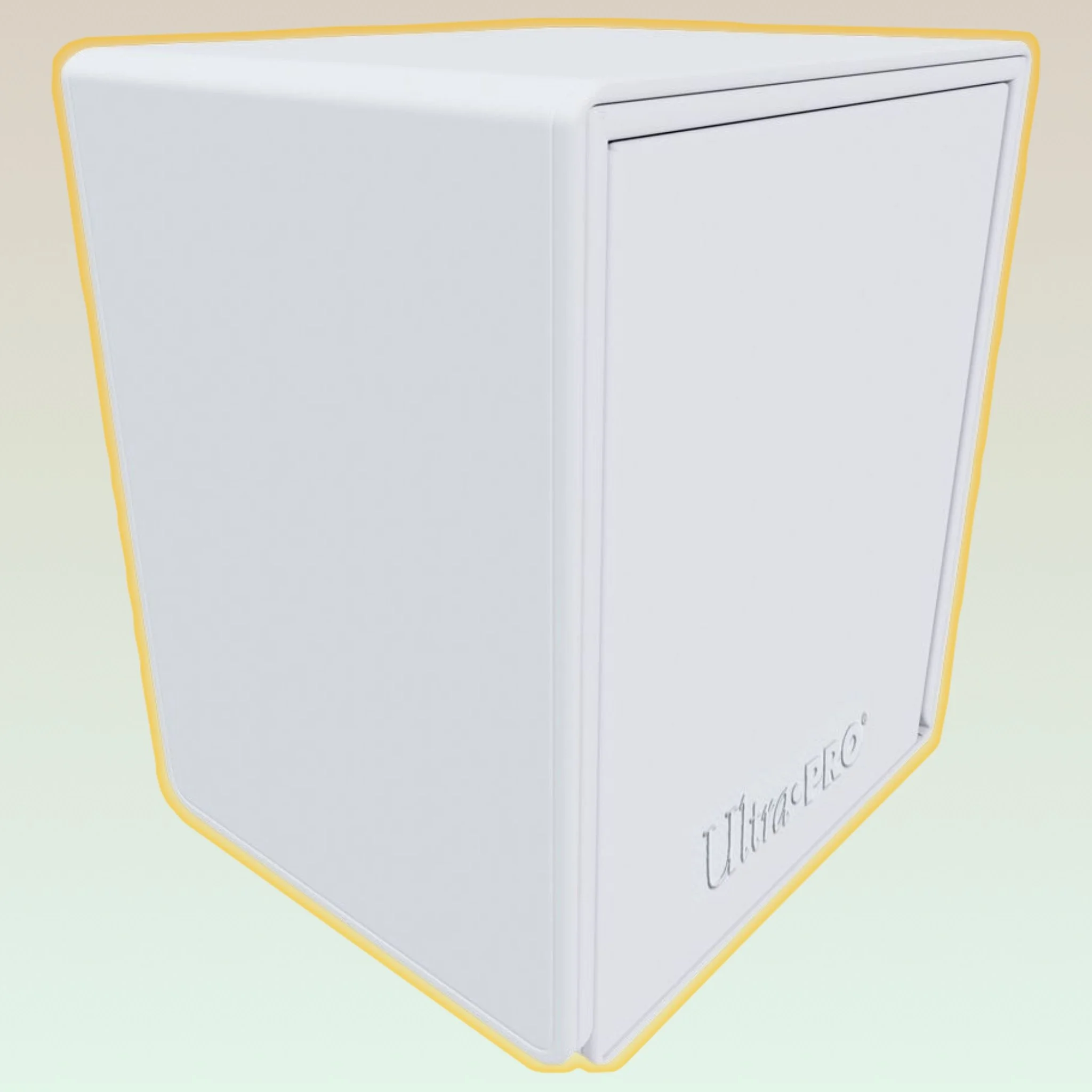 Ultra Pro - Vivid  Alcove Flip Deck Box (White)