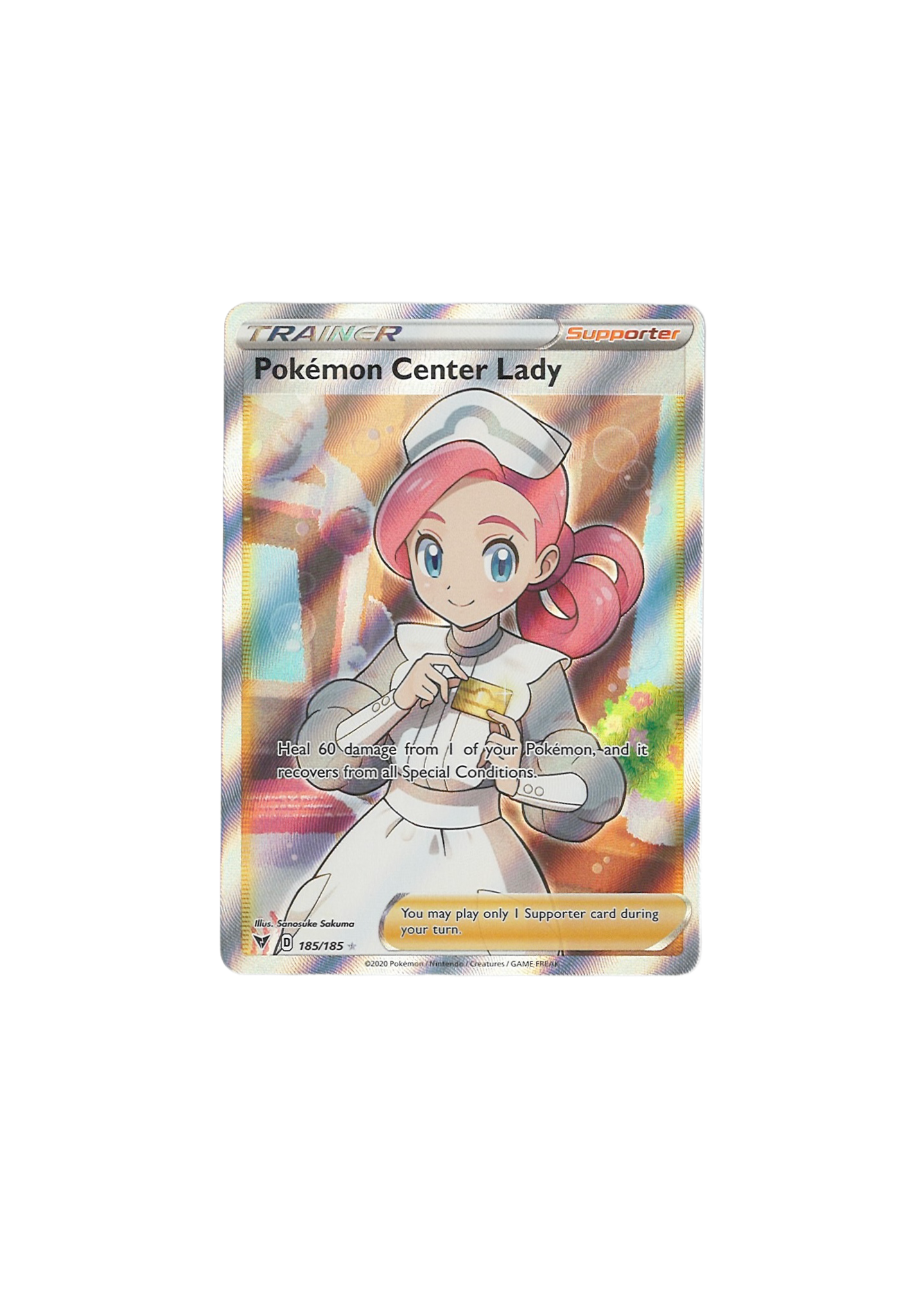 Pokemon Center Lady (185/185) - Vivid Voltage