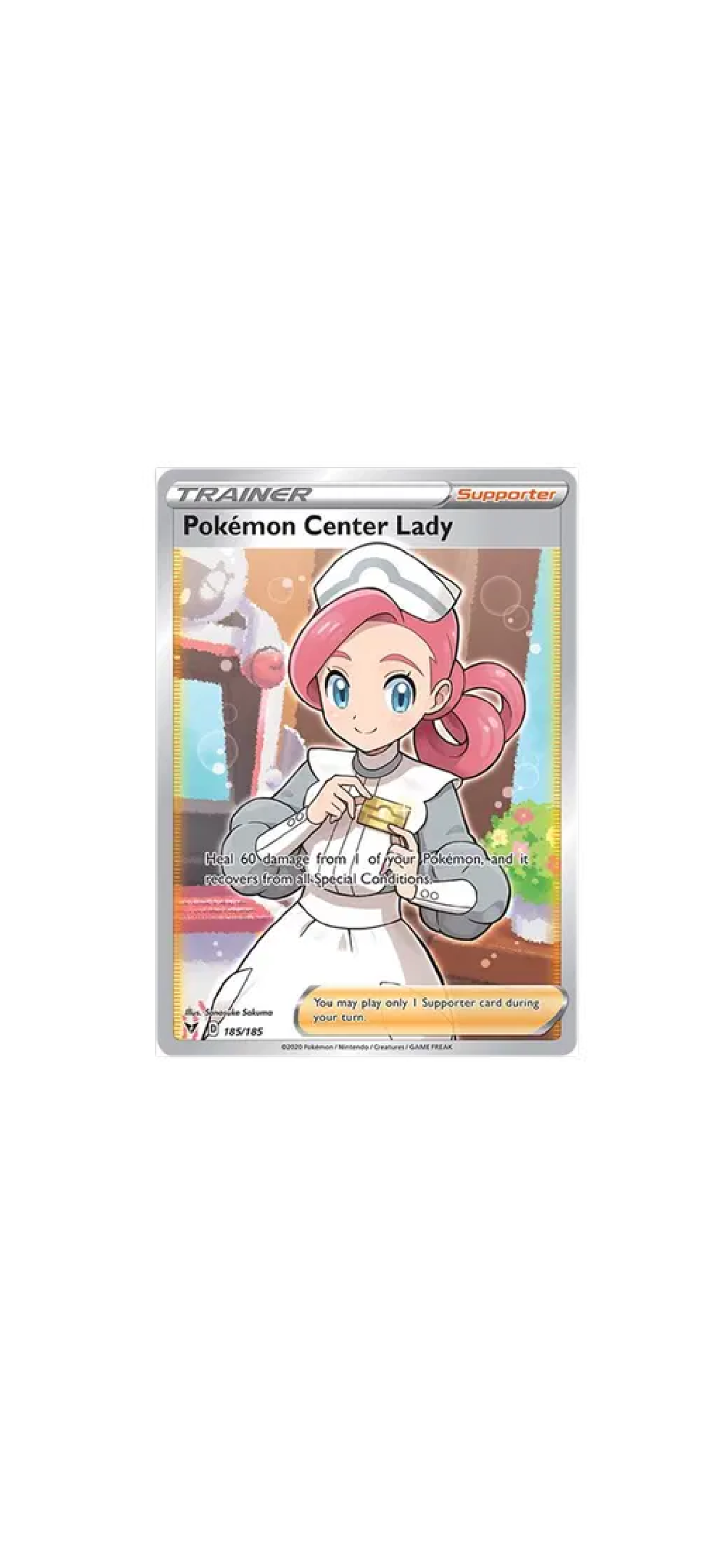 Pokemon Center Lady (185/185) - Vivid Voltage
