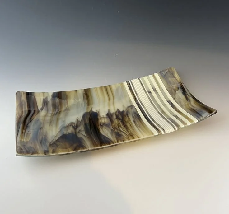 Fused Glass Serving Dish