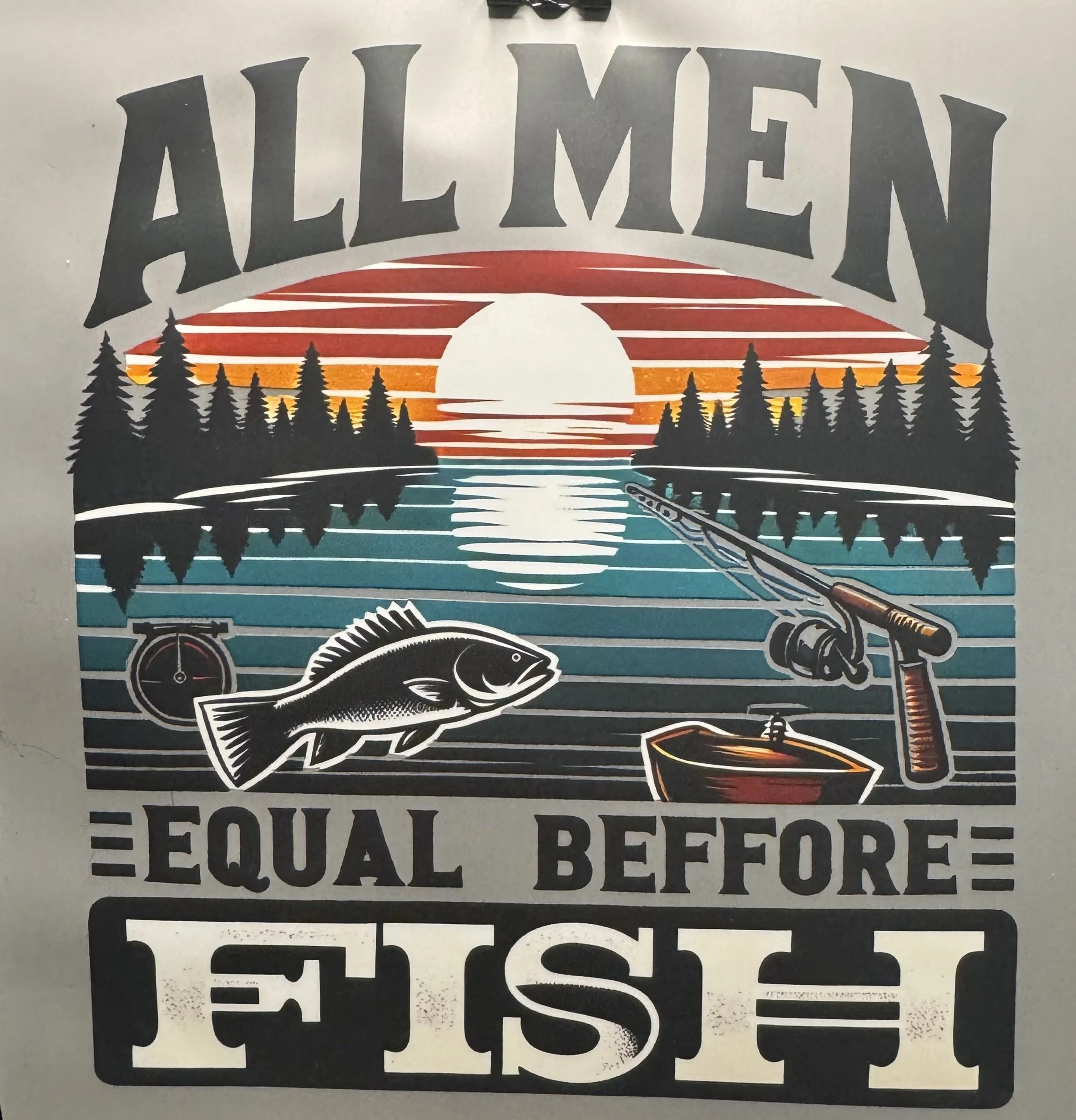 'Equal Before Fish' Ready-to-Press Transfer DTF