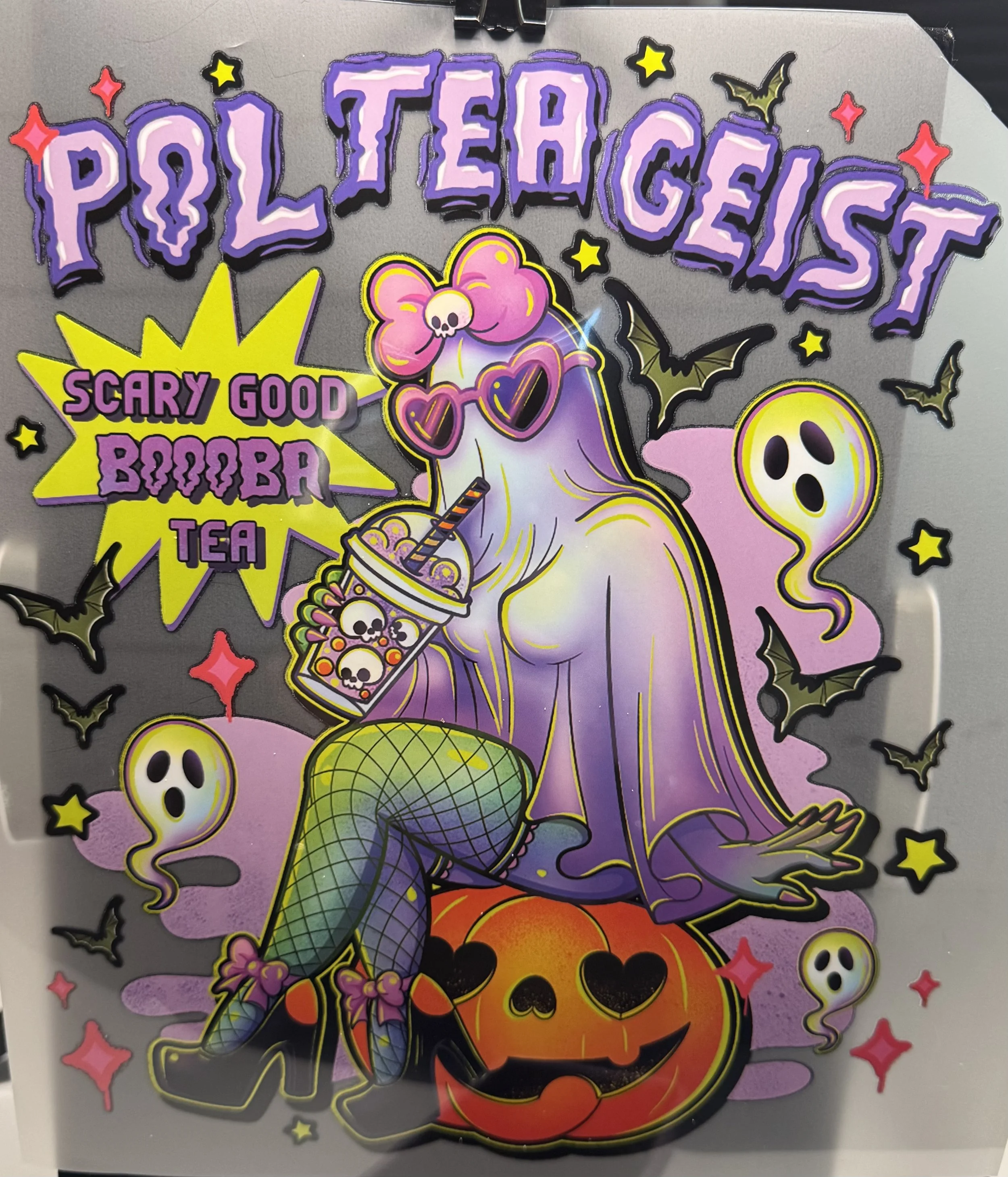 Poltergeist Boba Tea Ready-to-Press Dtf