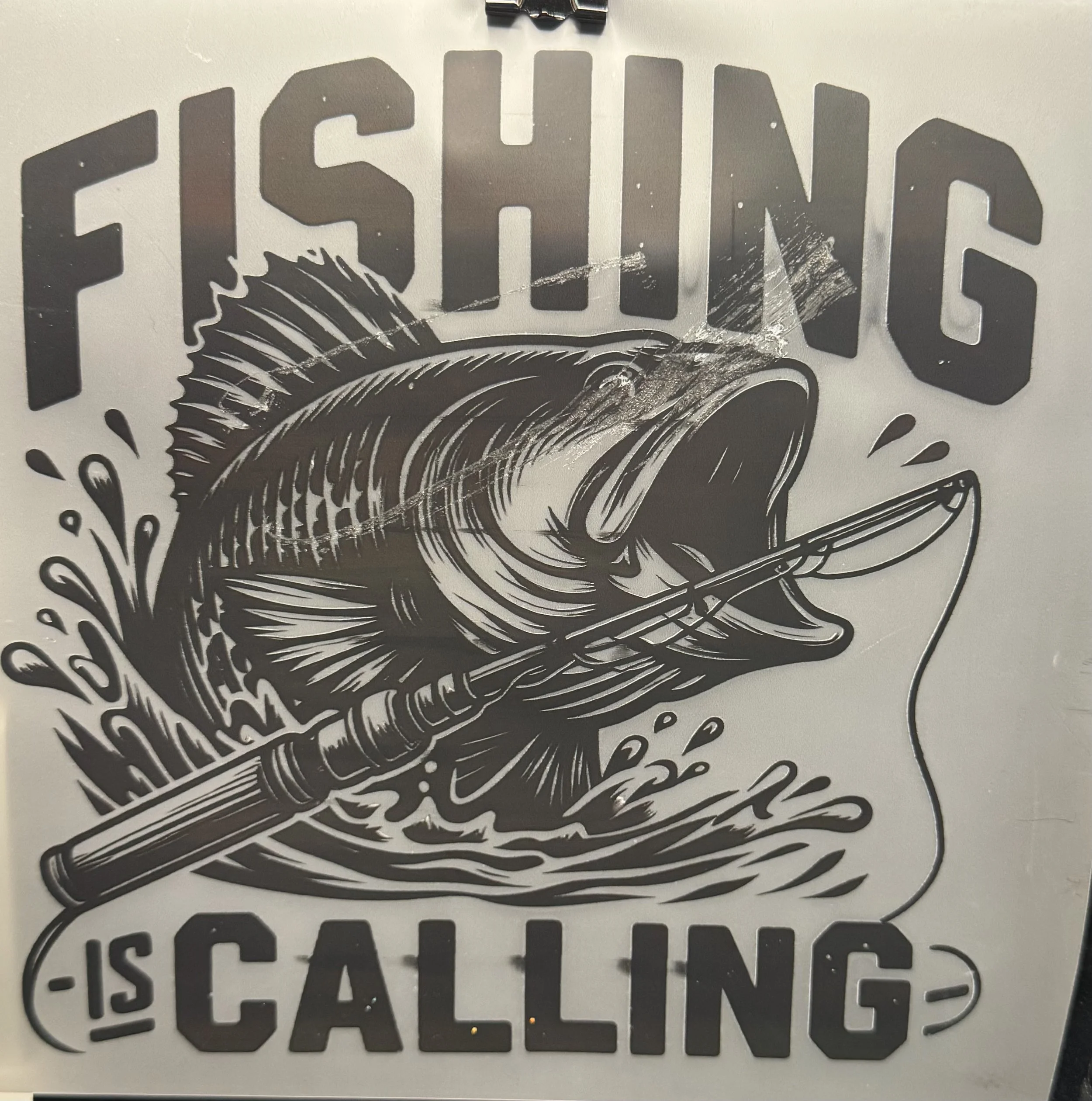 'Fishing is Calling' Ready-to-Press Graphic DTF
