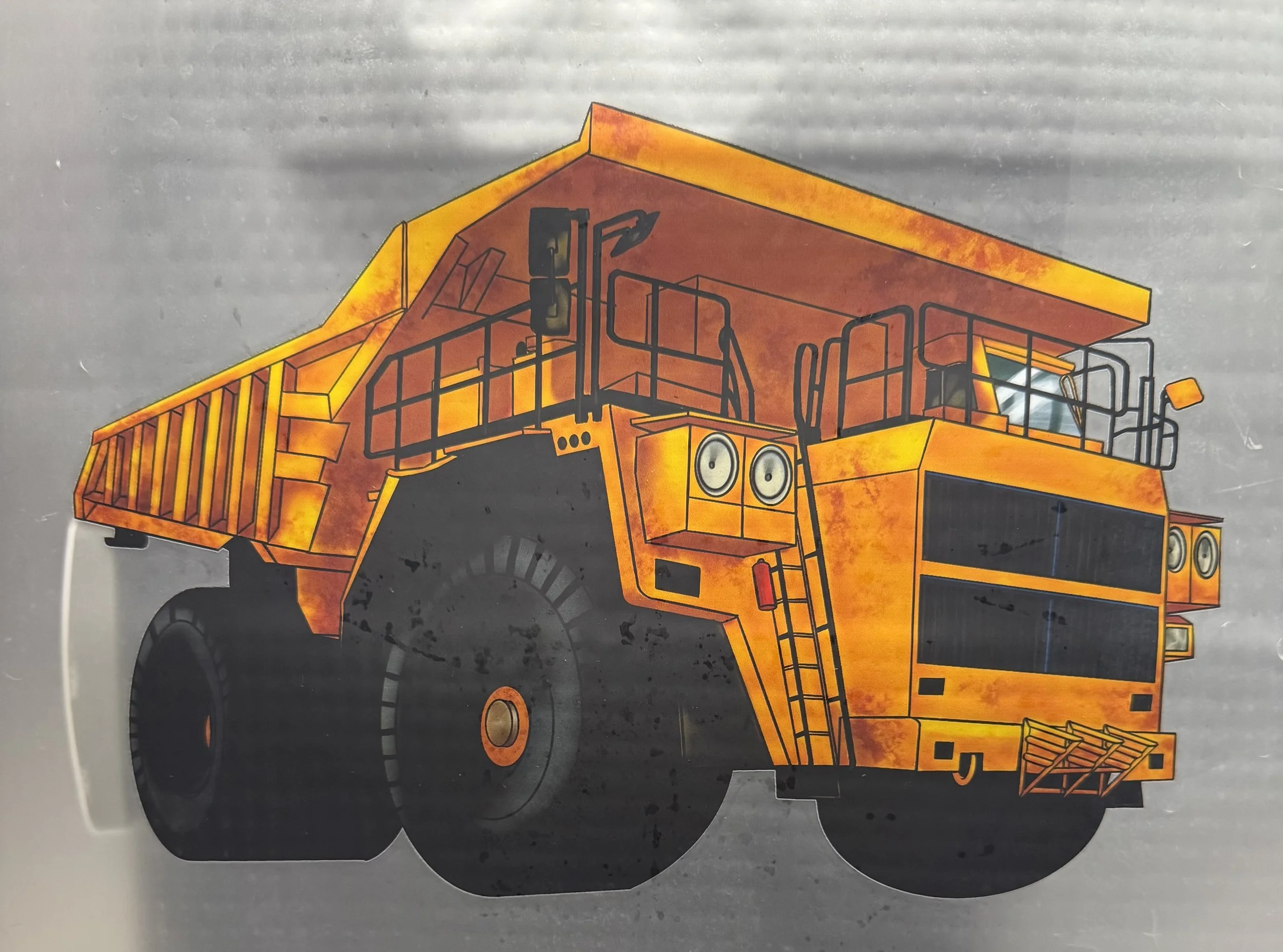 Dump Truck Heat Transfer DTF