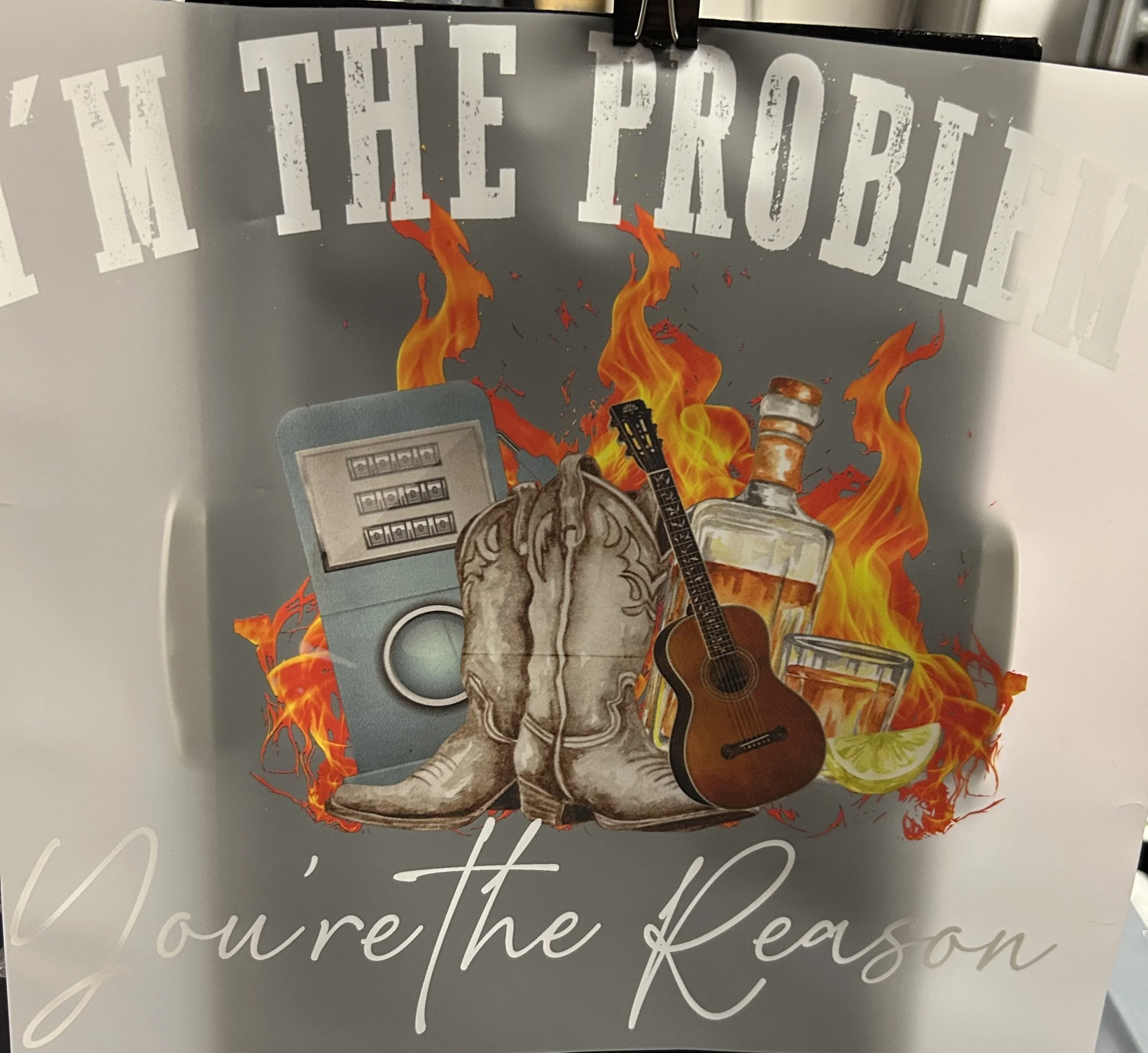 'I'm The Problem' Ready-to-Press Transfer