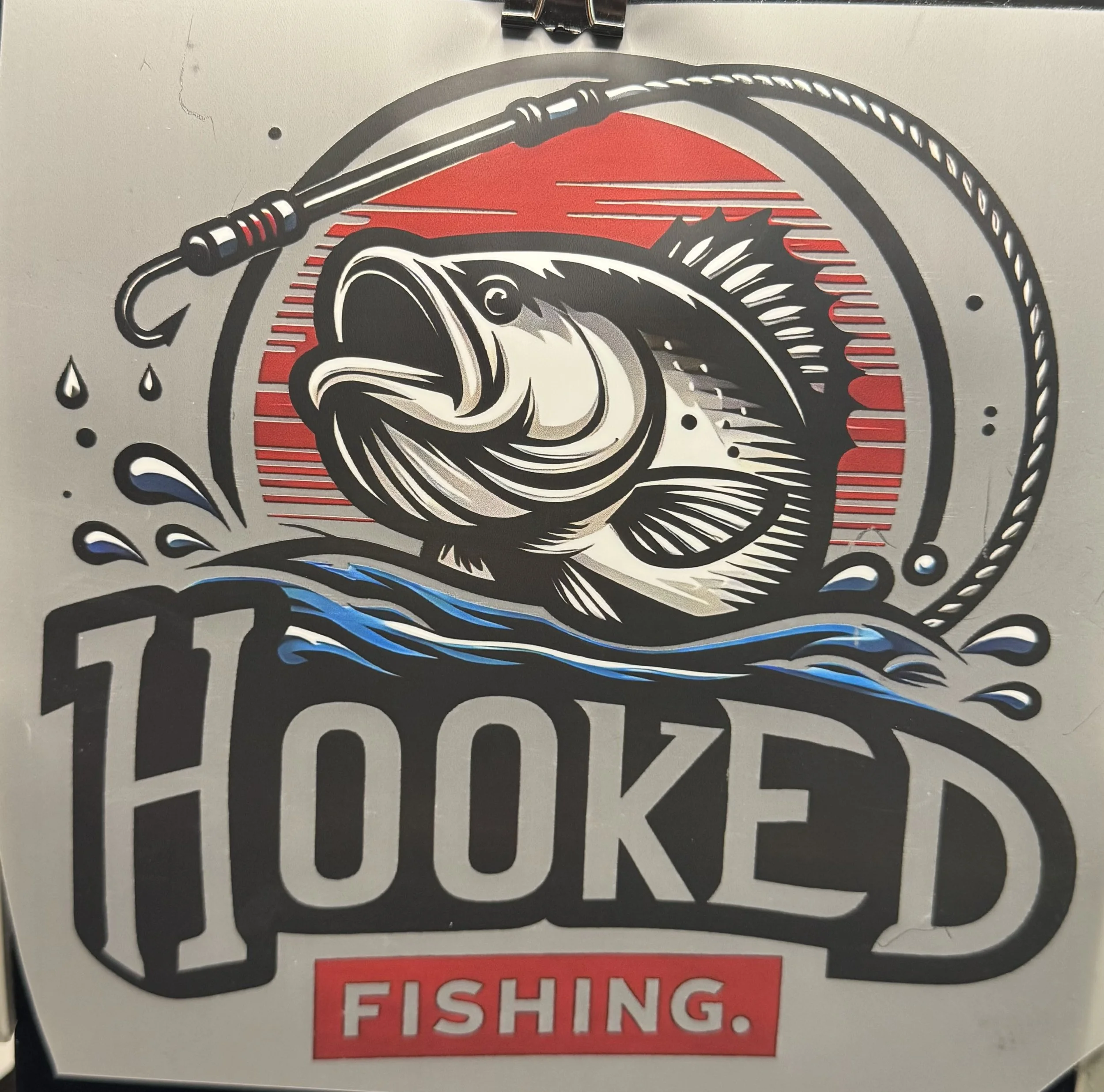 'Hooked Fishing' Ready-to-Press Transfer DTF