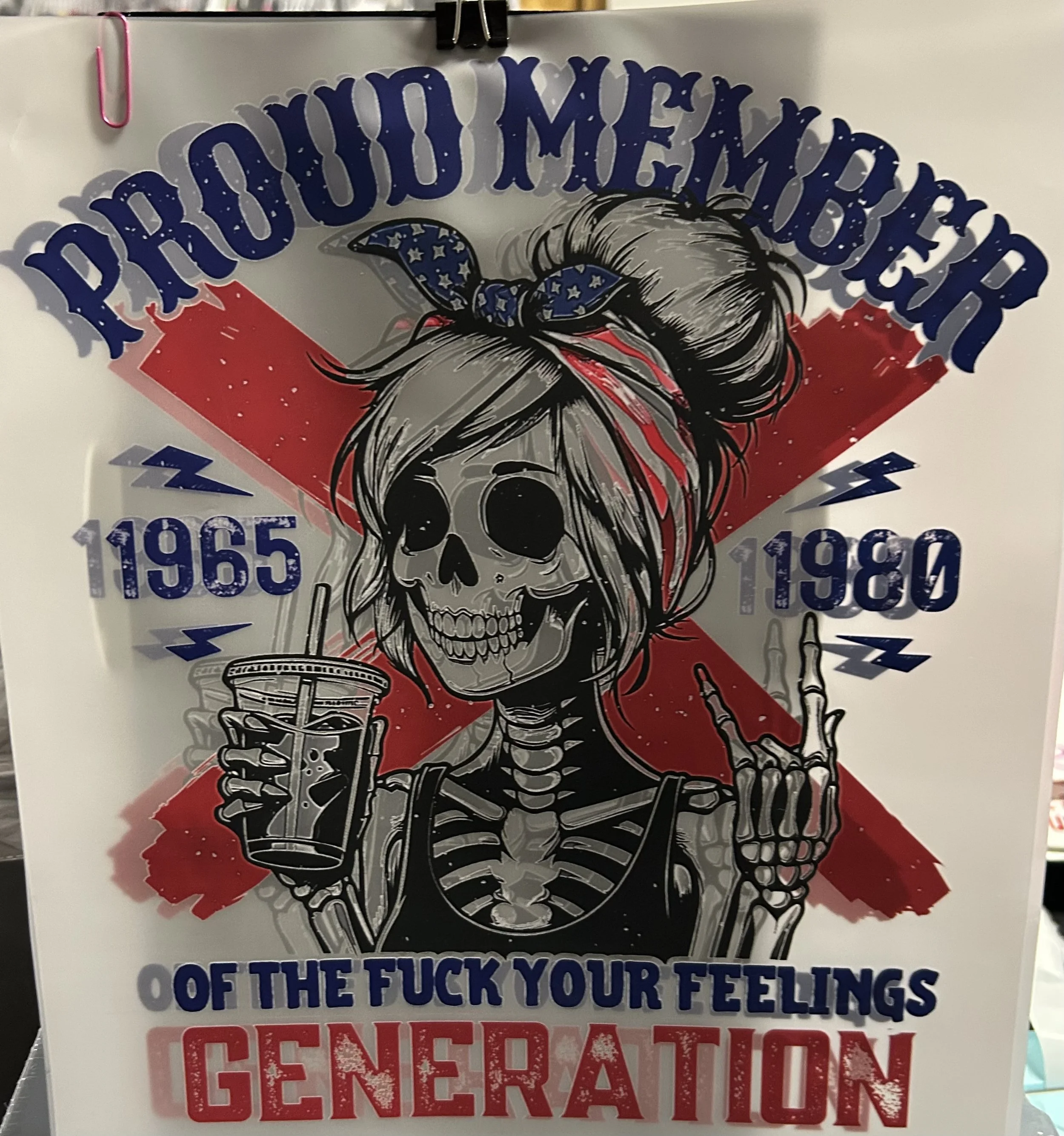 Proud Member Ready-to-Press Transfer Sheet dtf