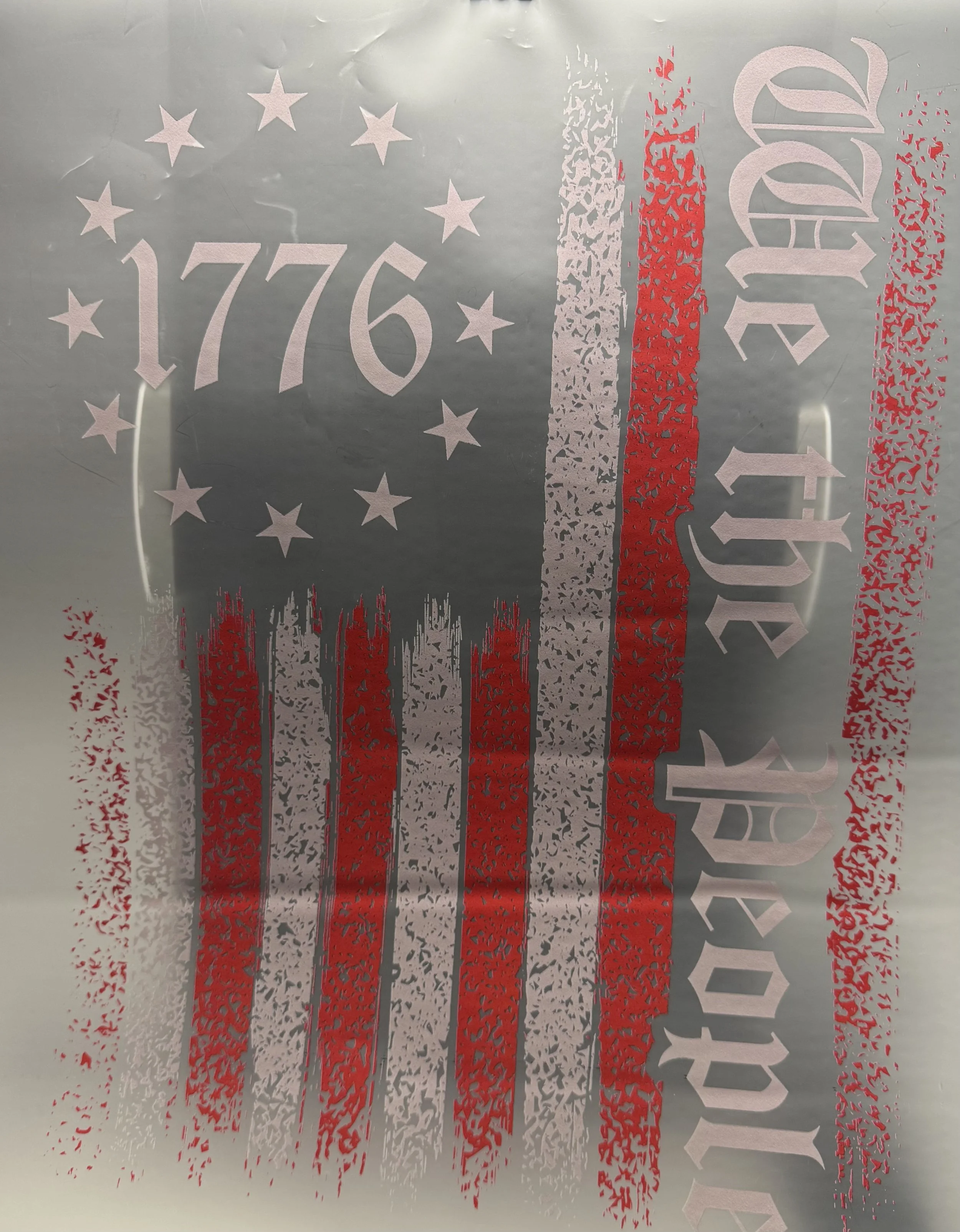 Patriotic '1776 We the People' Ready-to-Press Dtf