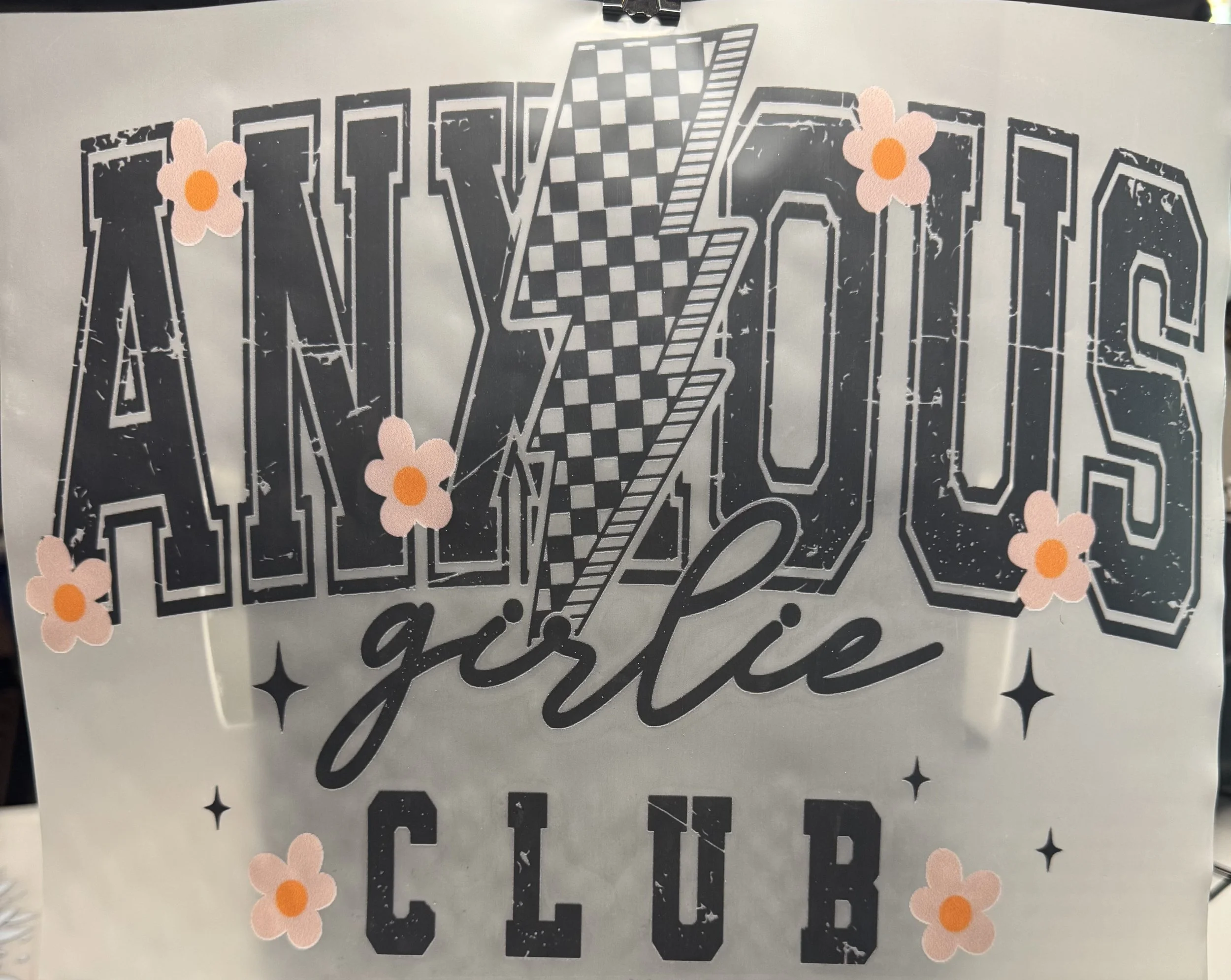 'Anxious Girlie Club' Ready-to-Press DTF