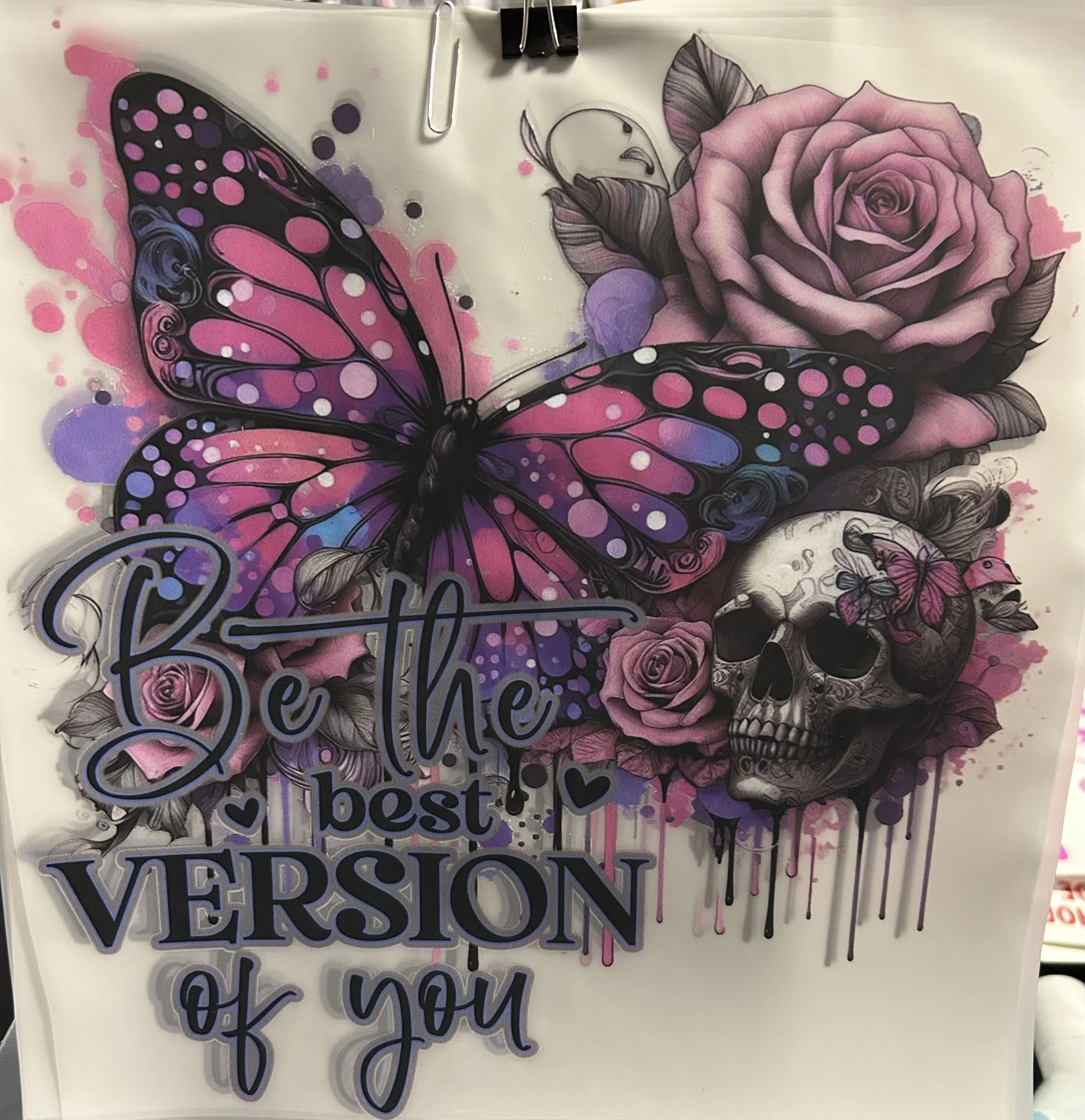 Inspirational Butterfly Ready-to-Press Transfer DTF