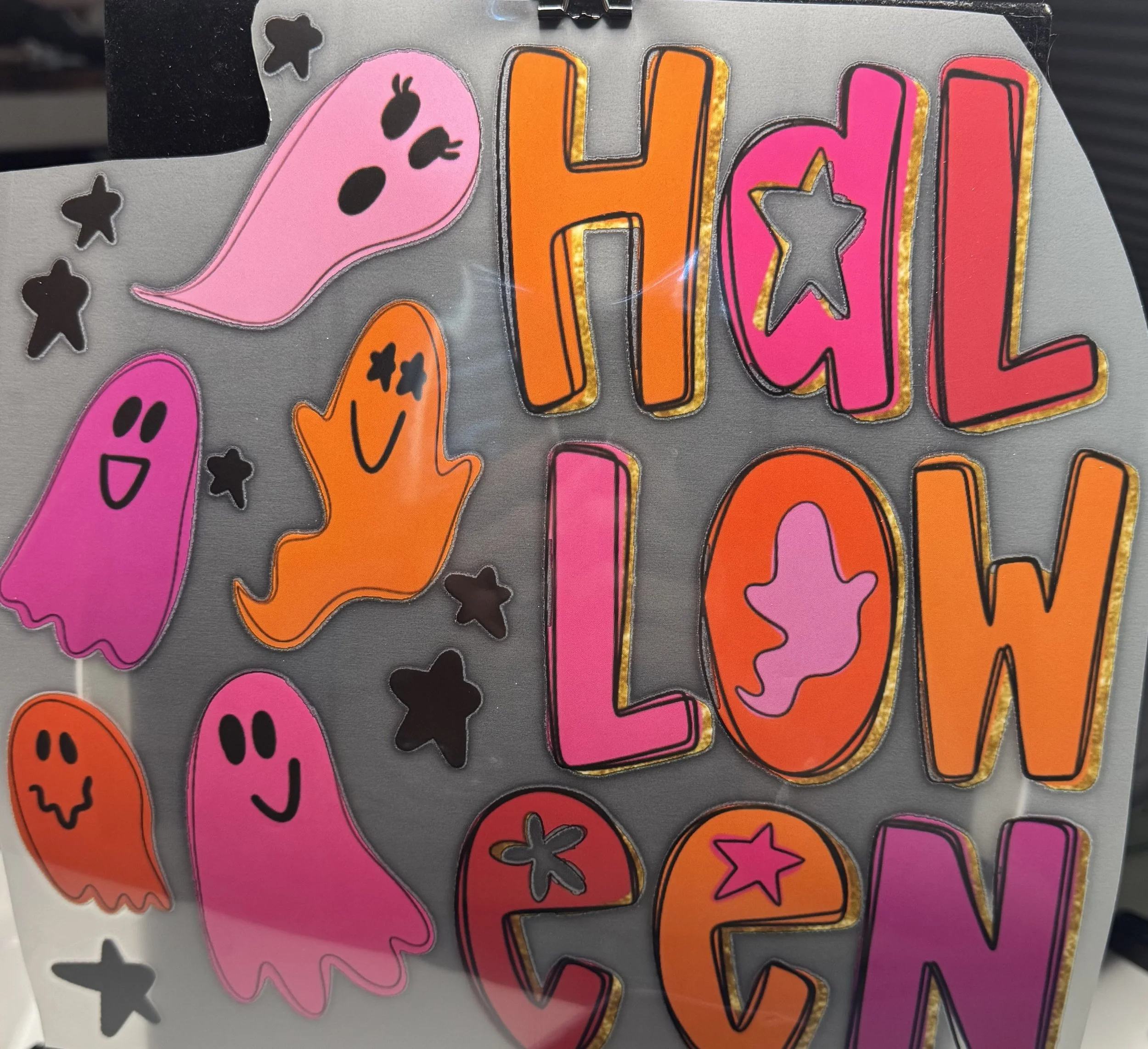 Spooky Ghosts & Stars Ready-To-Press Design DTF