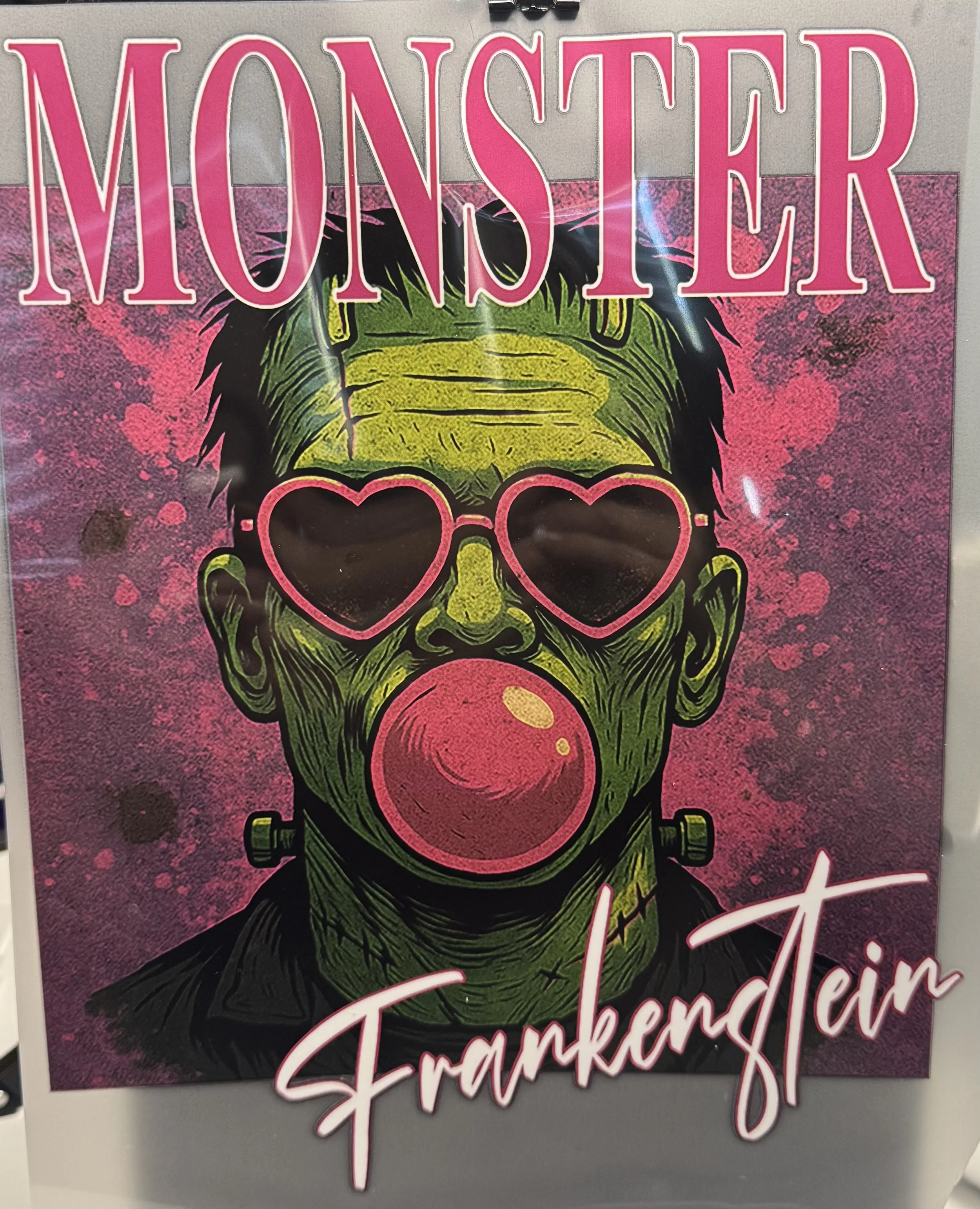 Frankenstein Monster Ready-To-Press Transfer DTF