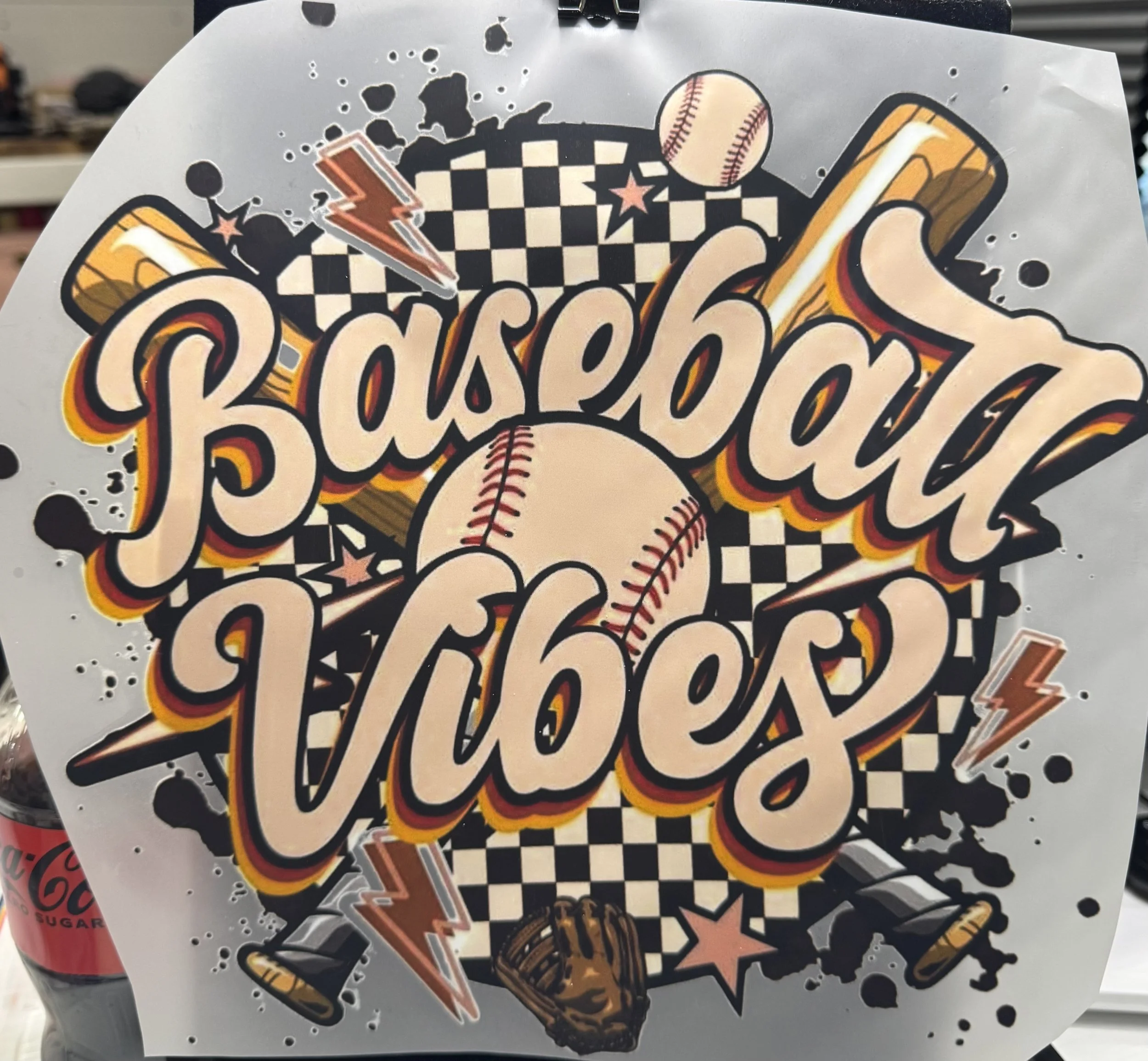 Baseball Vibes Ready-to-Press Heat Transfer DTF