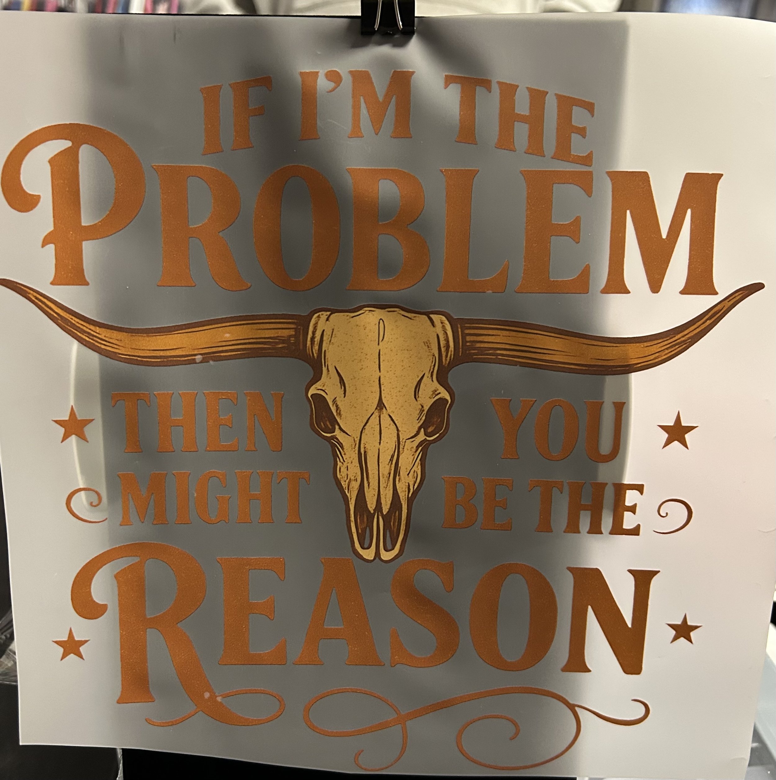 Bold Western Ready-to-Press Transfer