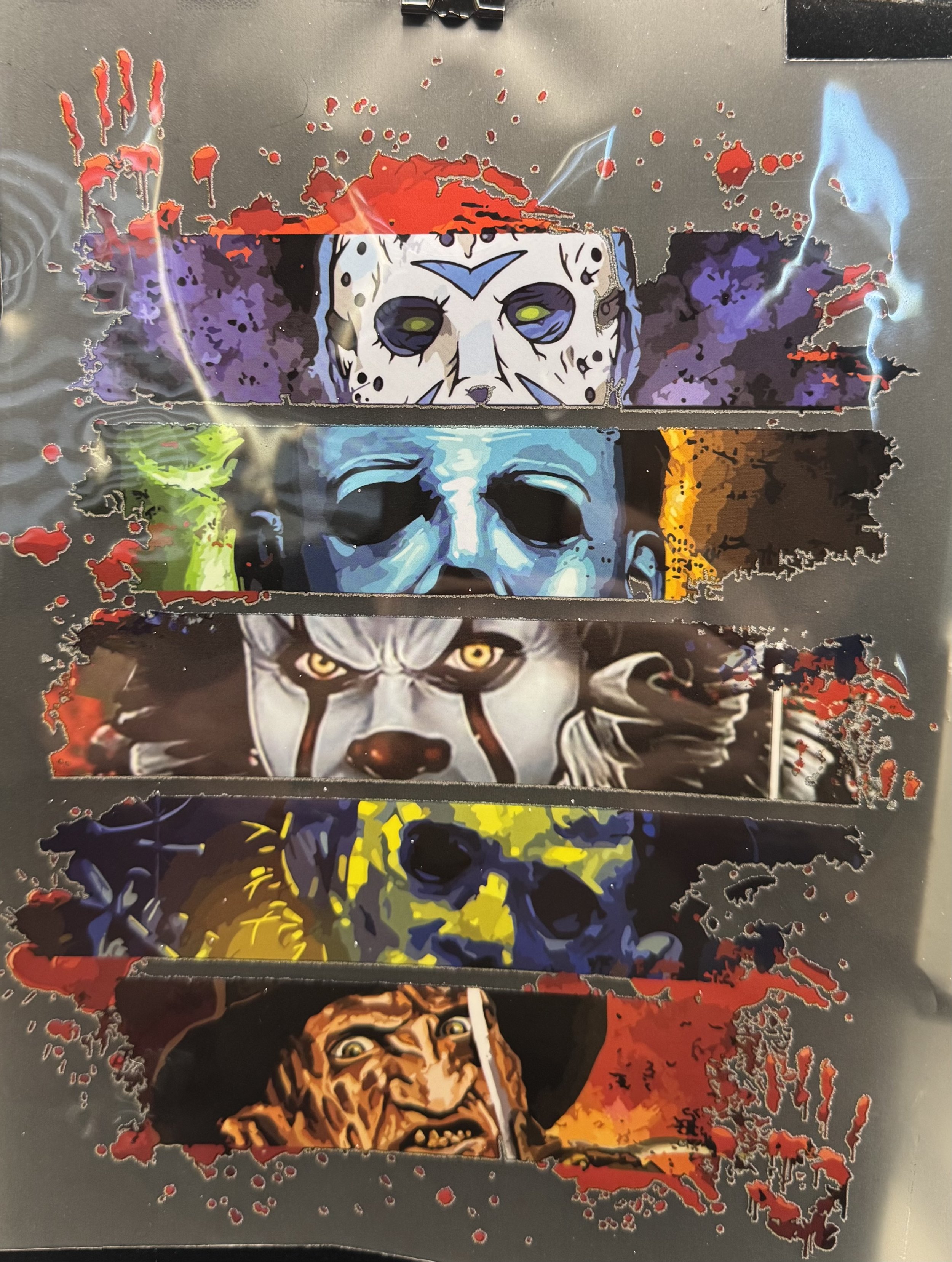 Horror Icon Heat Transfer Set Peek-a-boo DTF