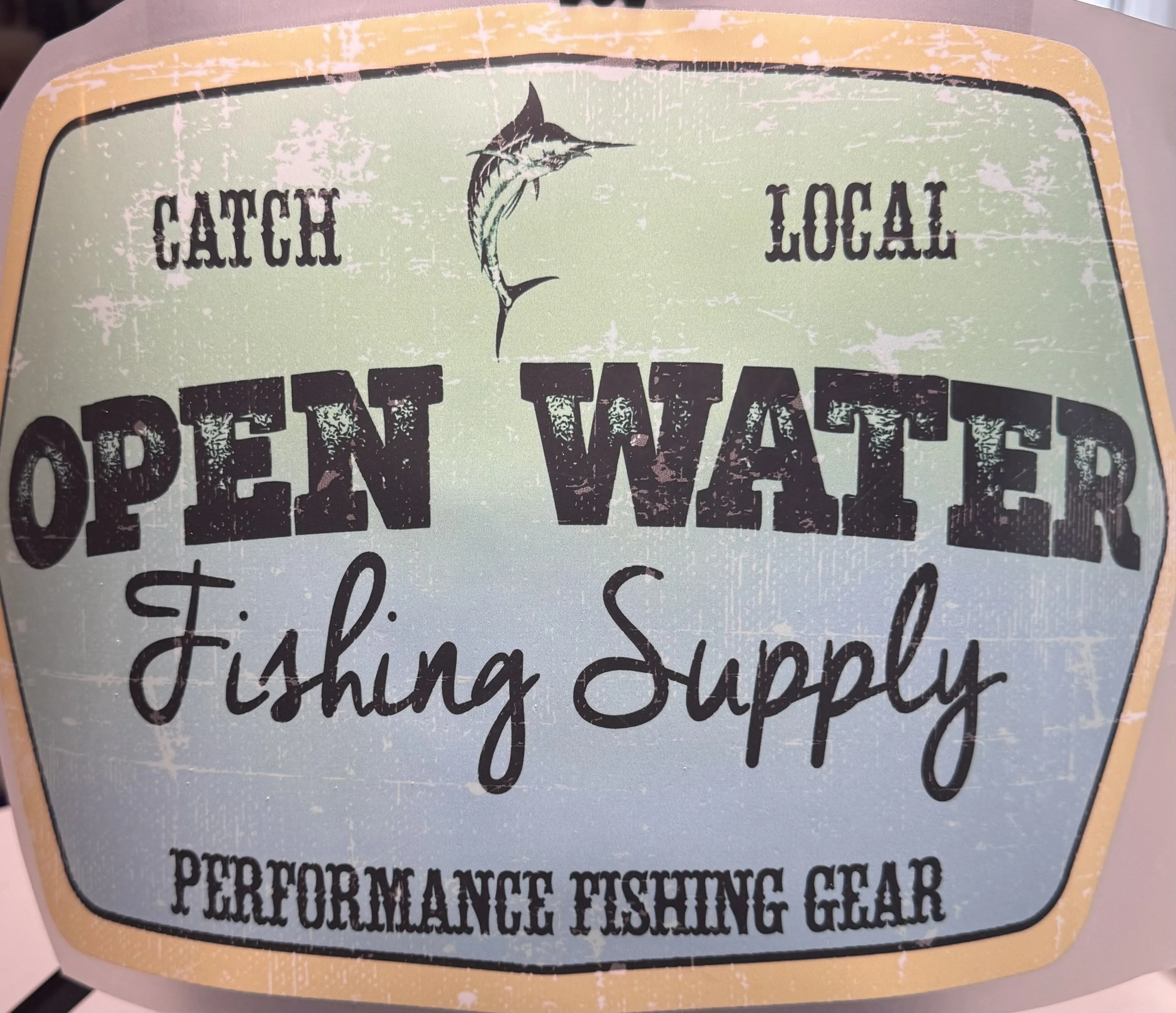 Open Water Fishing Supply Heat Transfer DTF