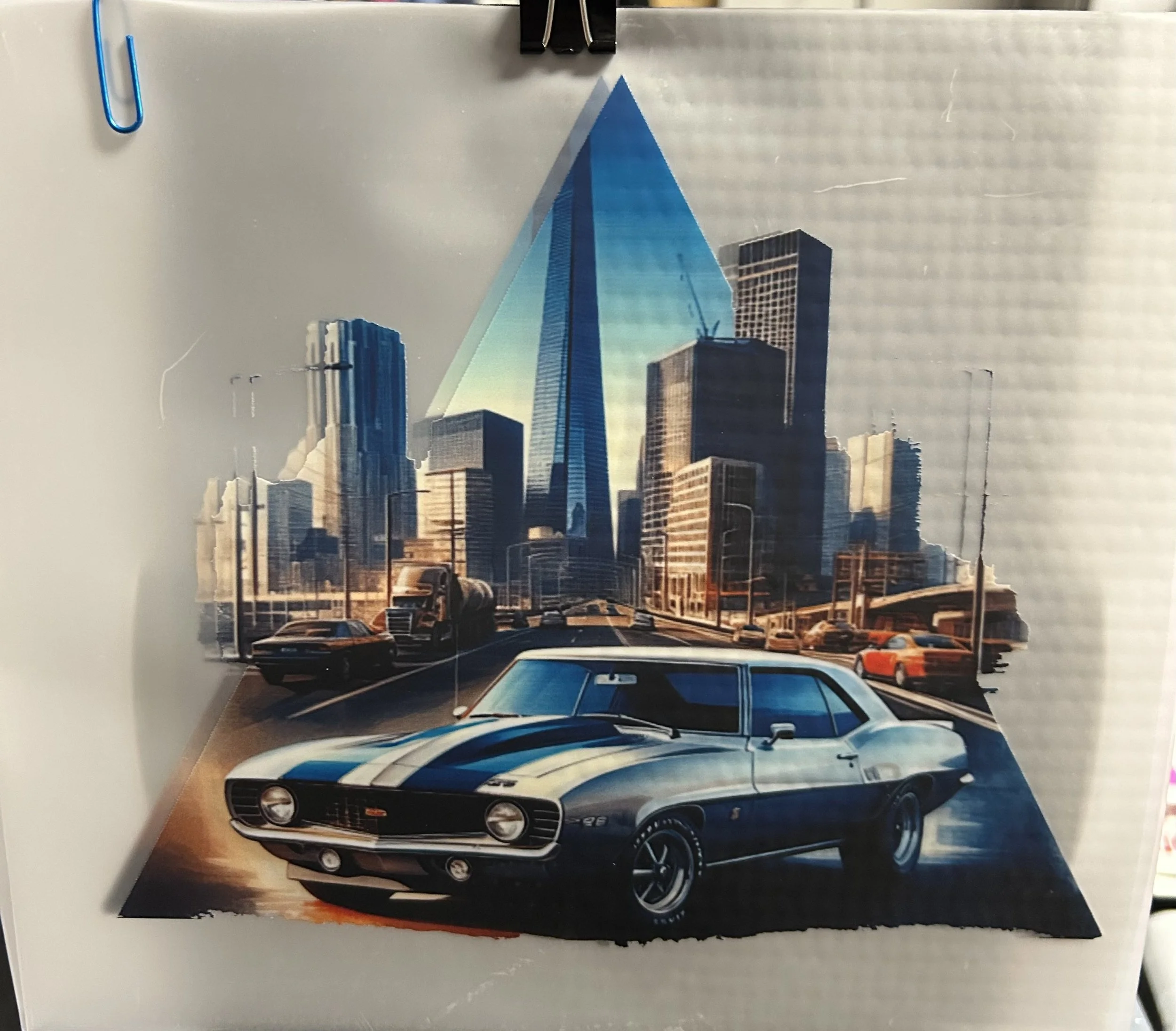 Urban Muscle Car Heat Transfer Design dtf