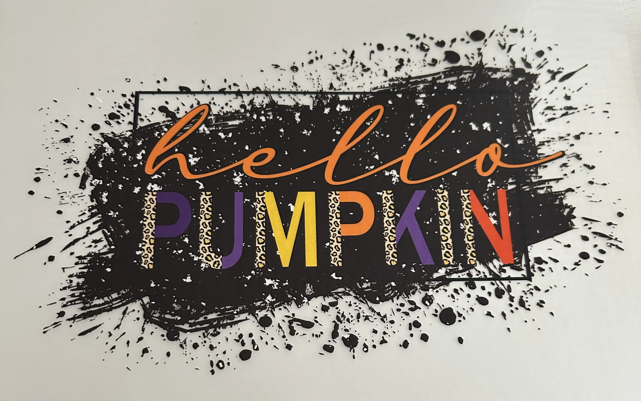 'Hello Pumpkin' Ready-to-Press DTF