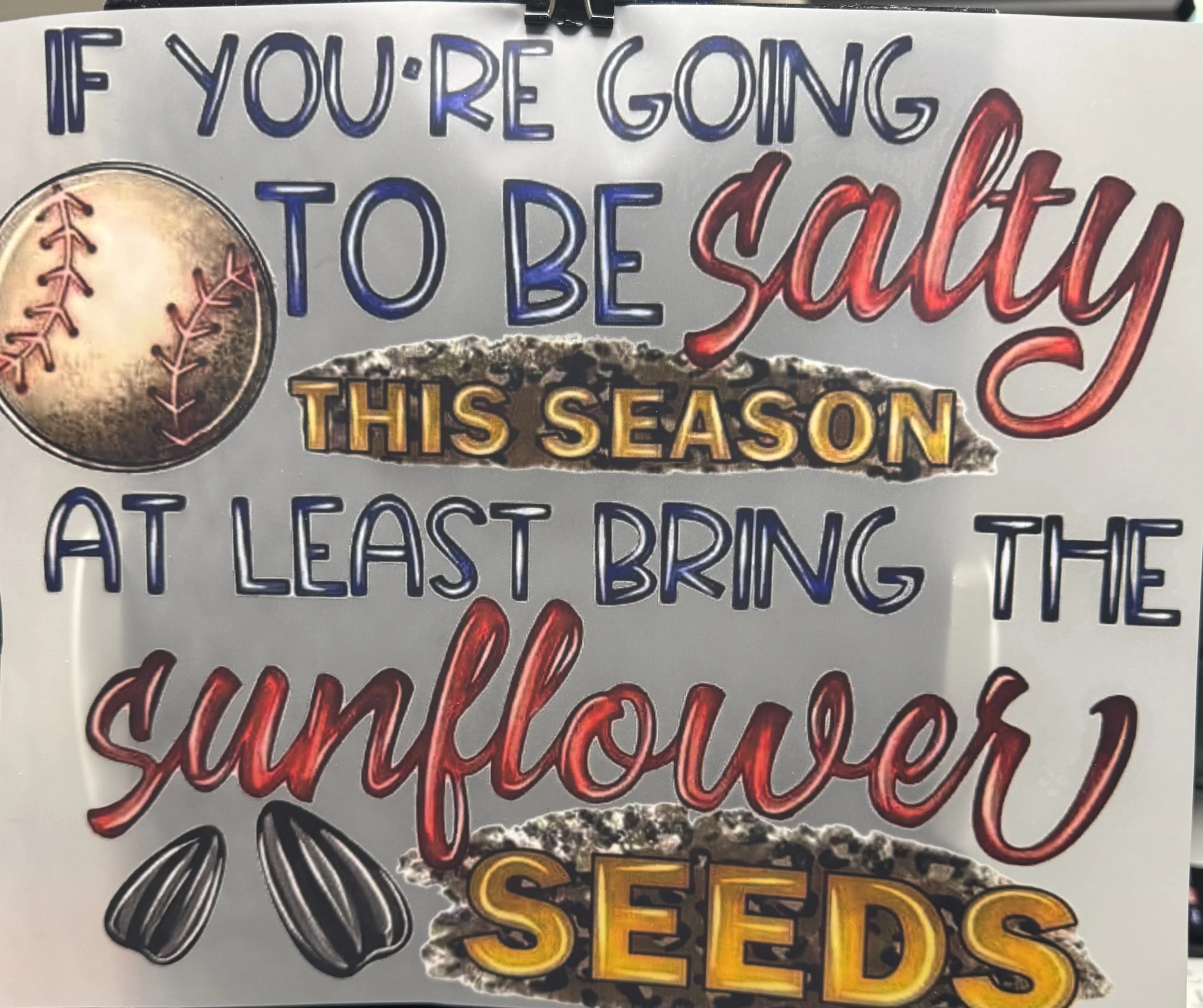 Sports-Themed Ready-to-Press Transfer