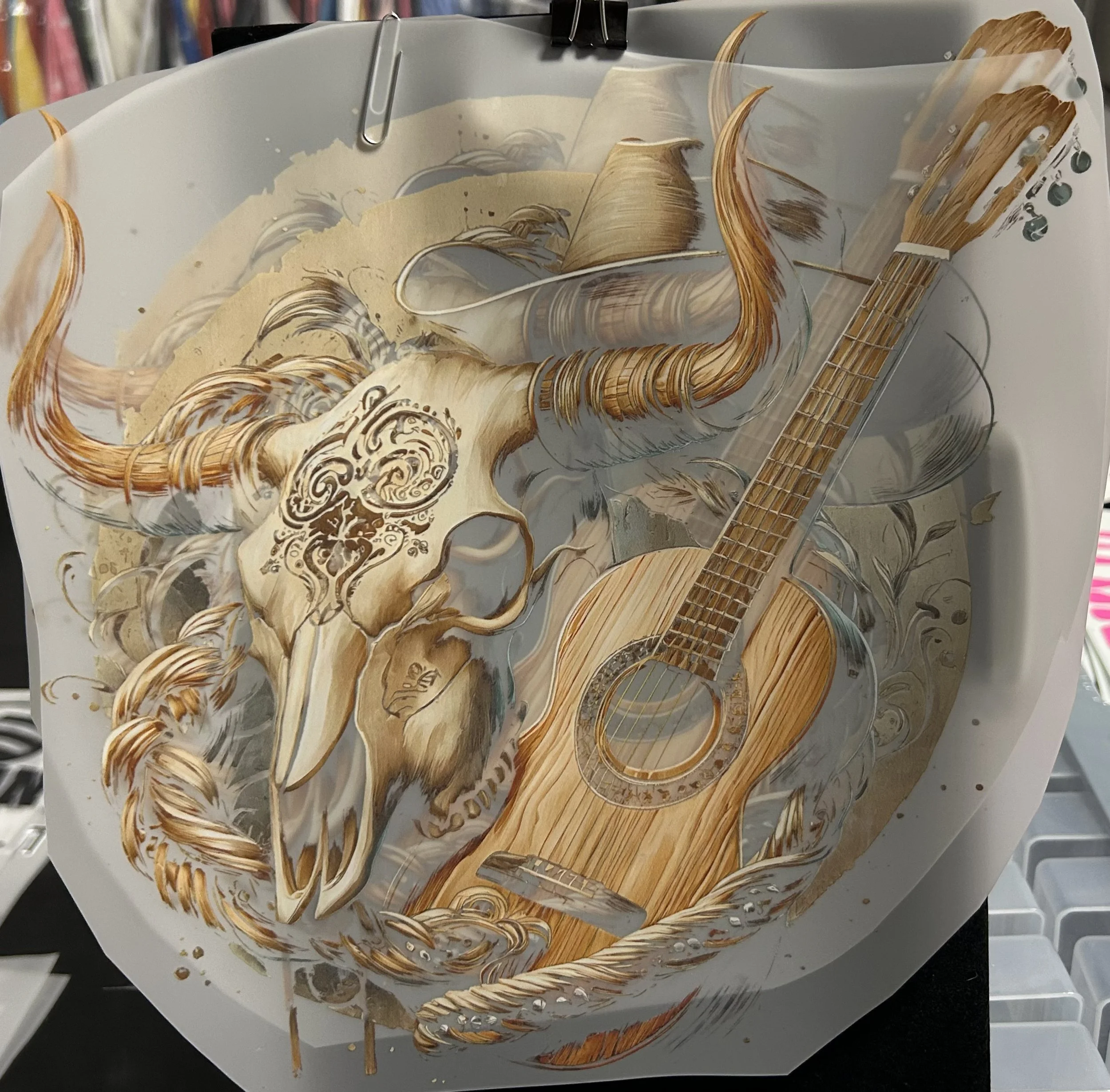 Western Elegance Ready-to-Press Transfer Sheet