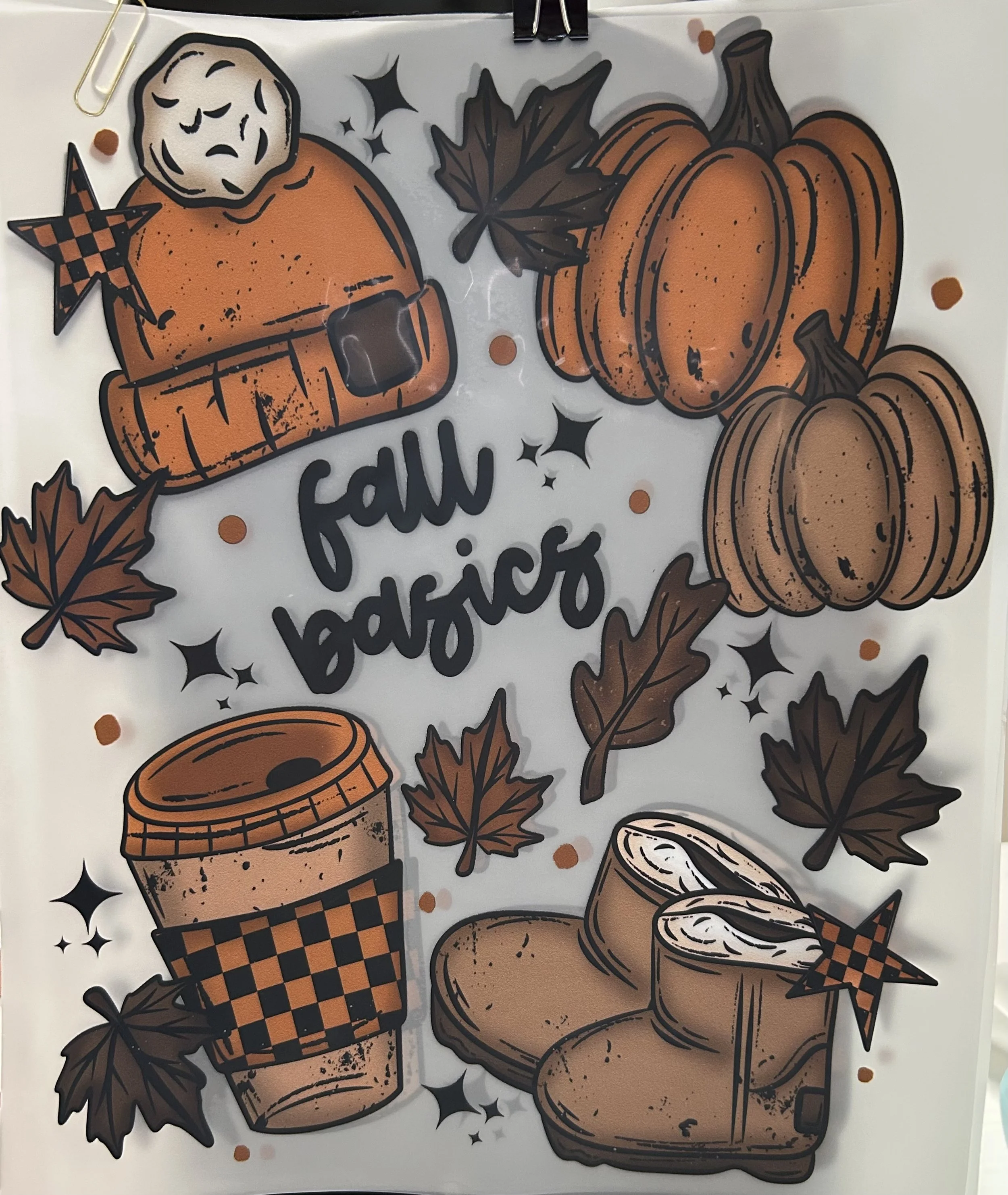 Fall Basics Ready-to-Press Transfers dtf