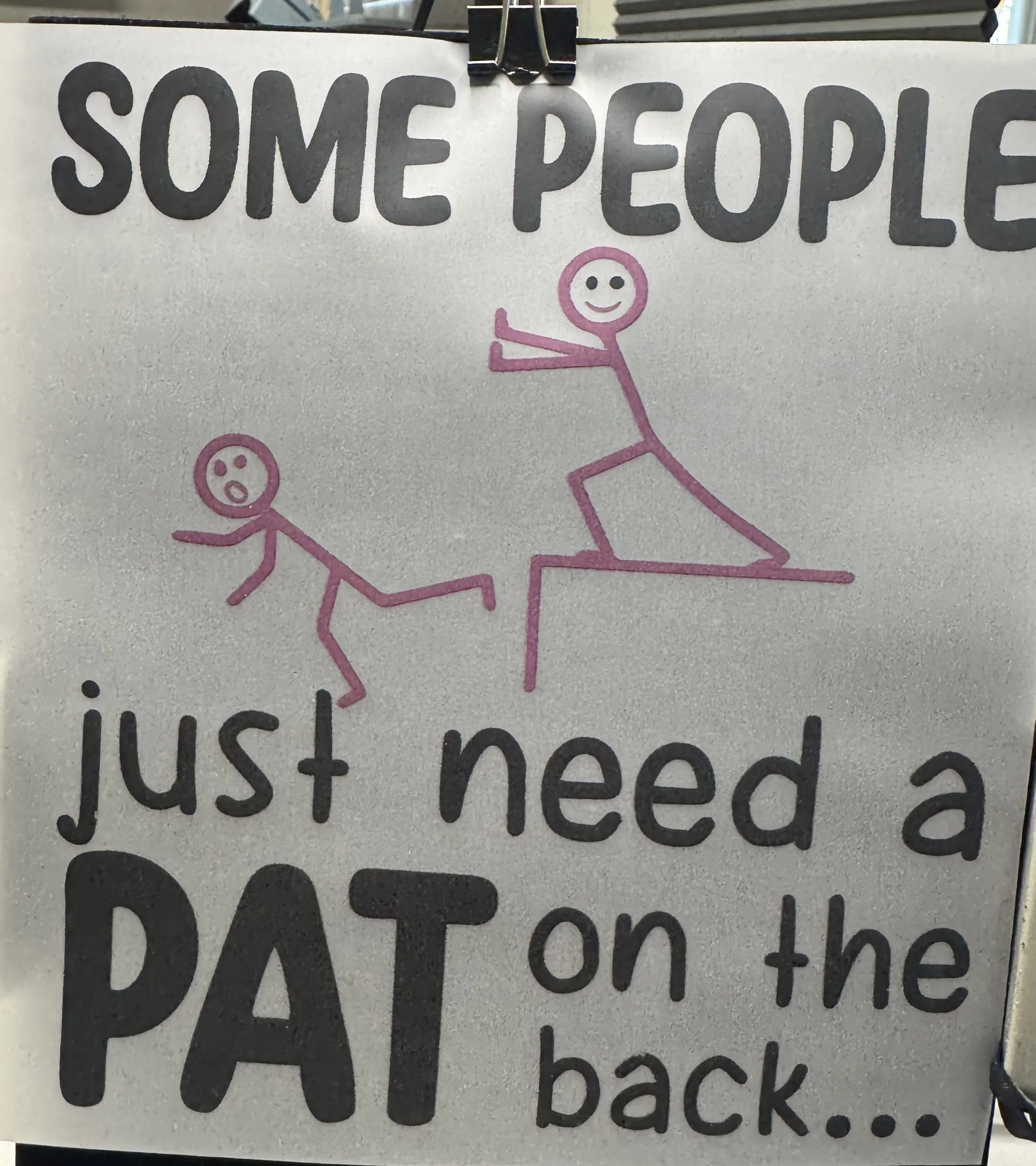 'Pat on the Back' Ready-to-Press Dtf
