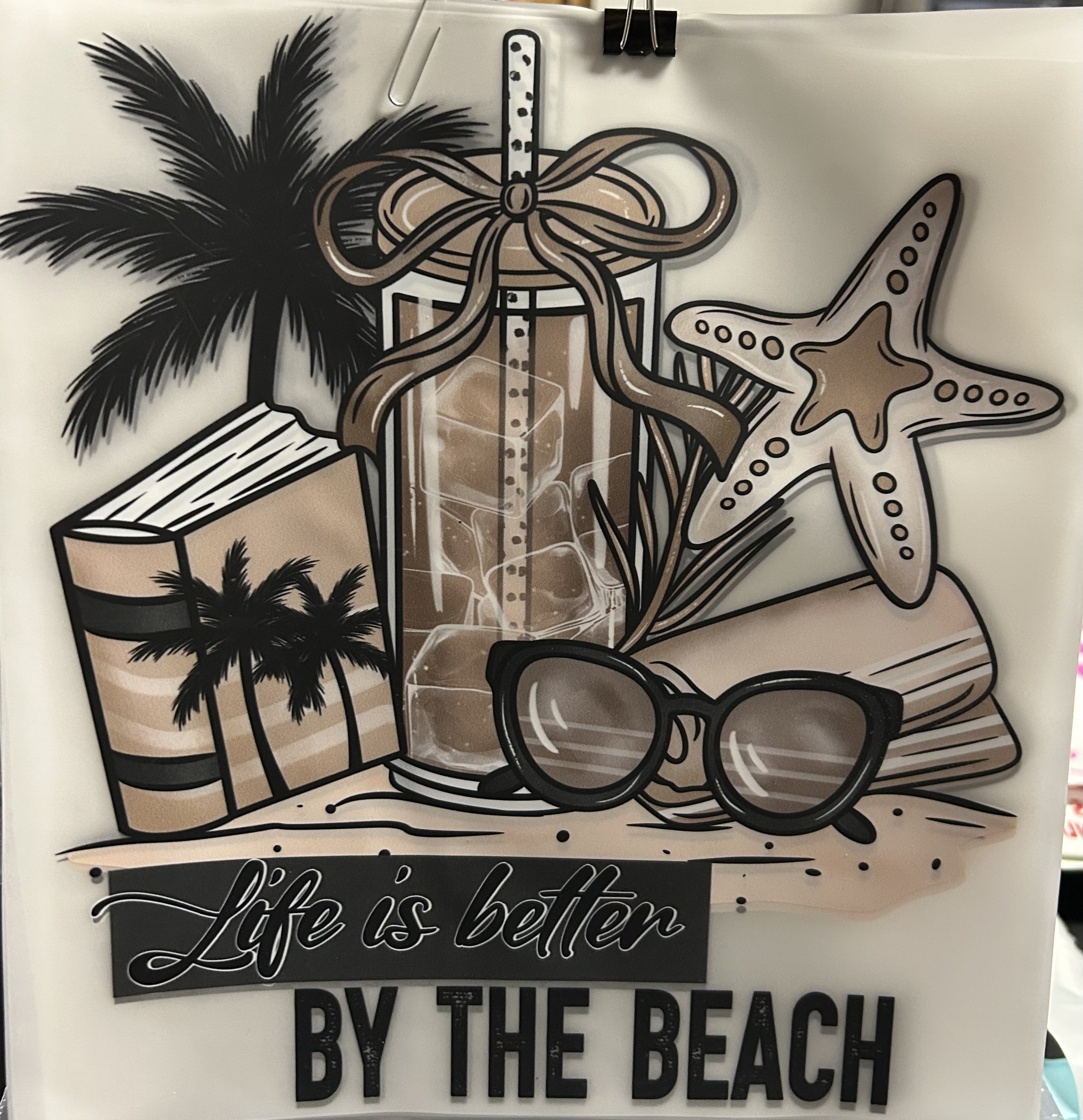 Beach Bliss Ready-to-Press Design dtf