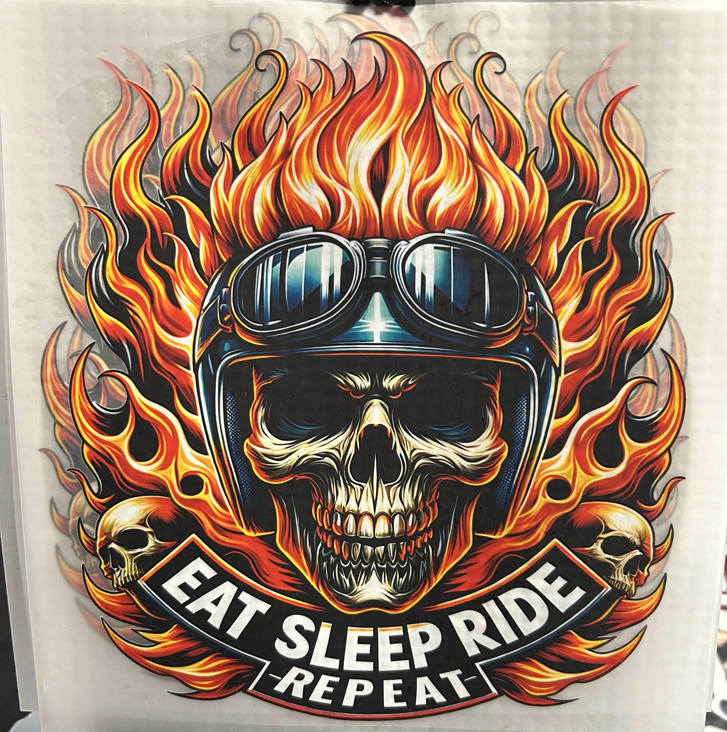 'Eat Sleep Ride Repeat' DTF