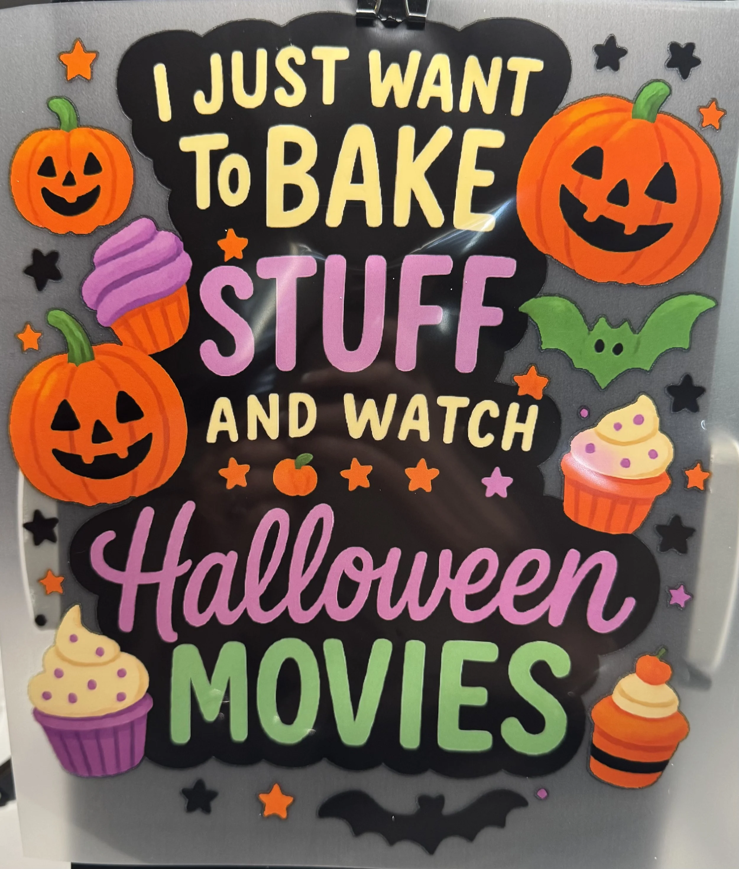 Halloween Baking & Movies Ready-to-Press Transfer DTF