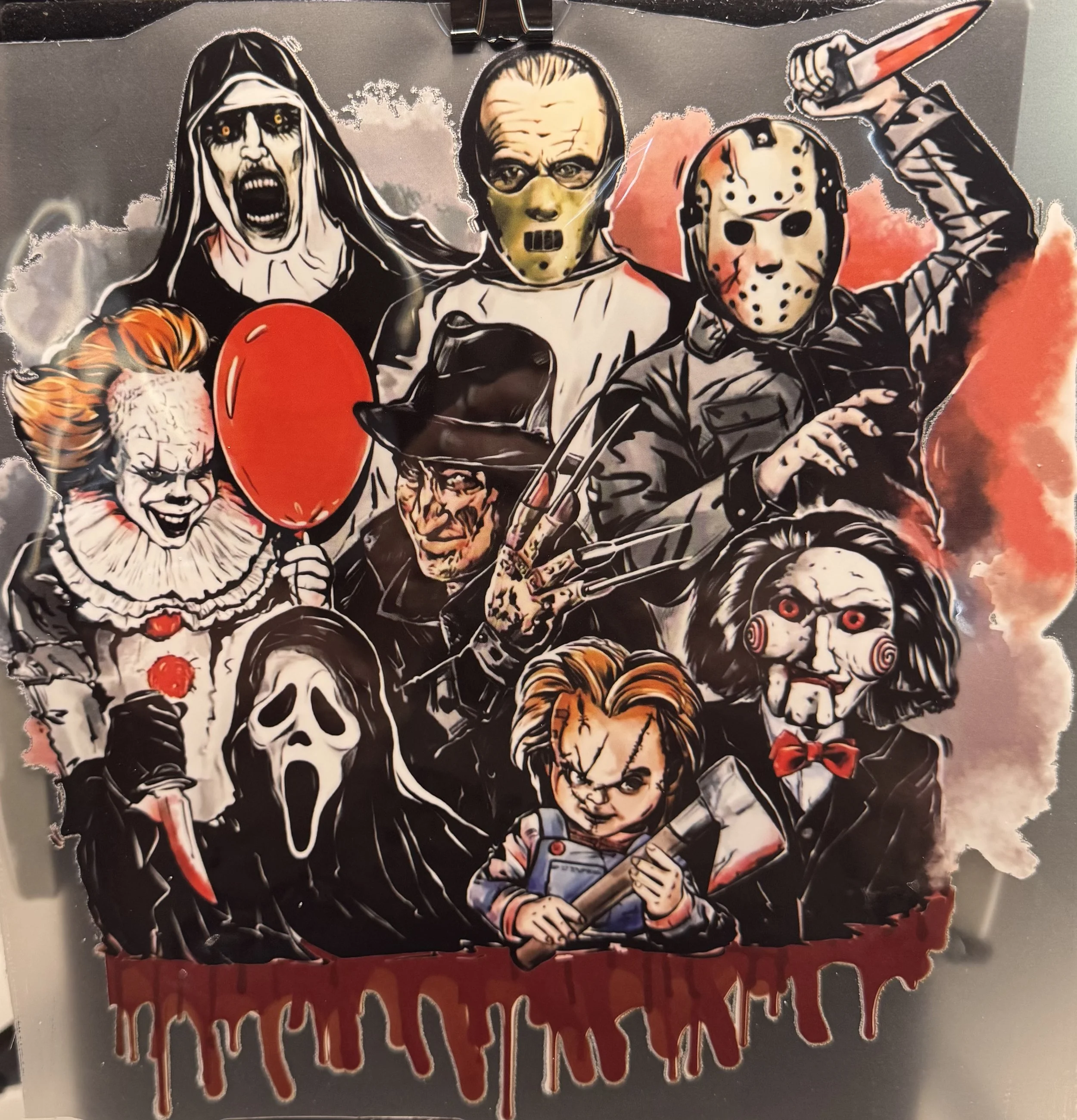 Horror Icons Ready-to-Press Heat Transfer DTF